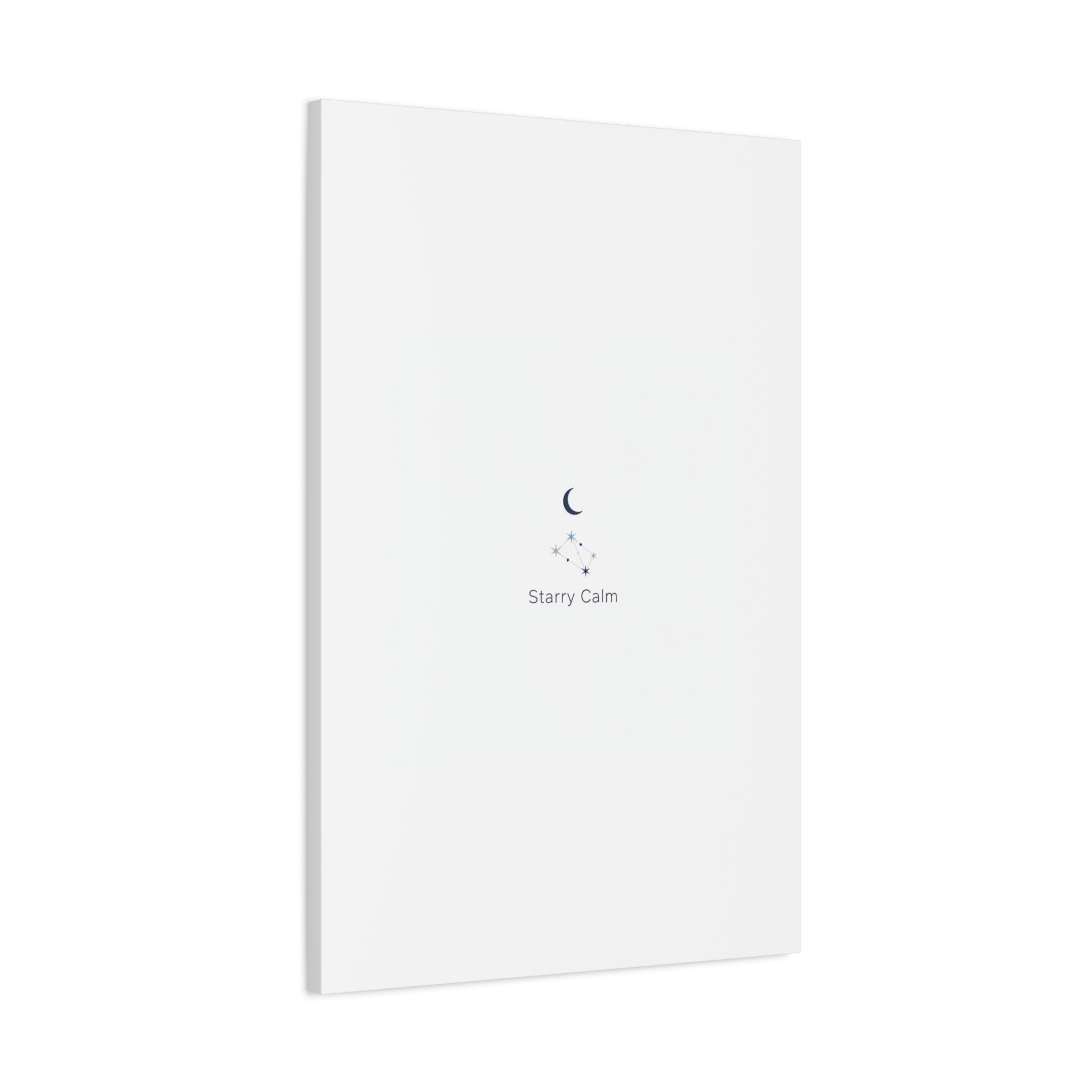 Starry Calm Moon & Constellation Canvas, minimal astrology art print