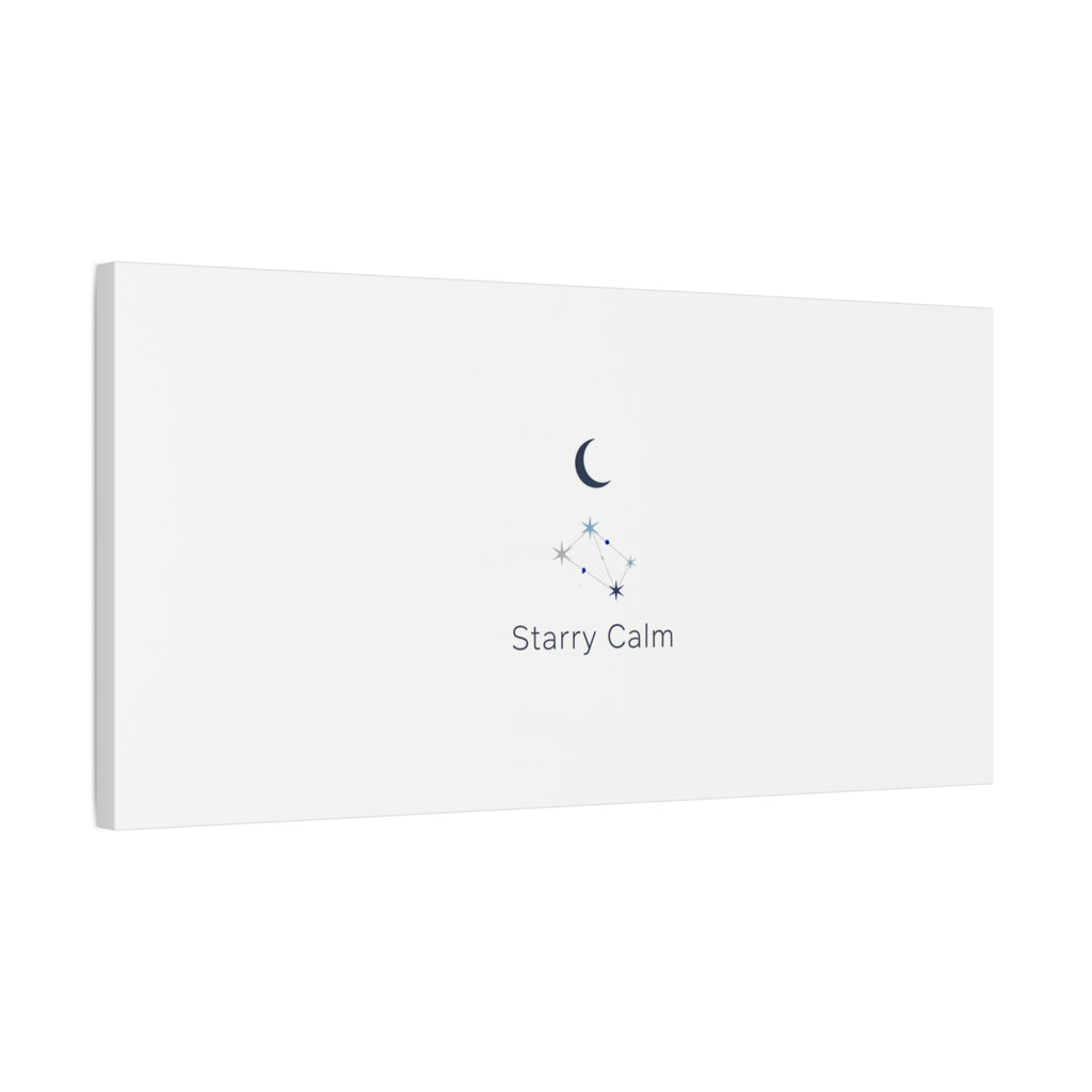 Starry Calm Moon & Constellation Canvas, minimal astrology art print