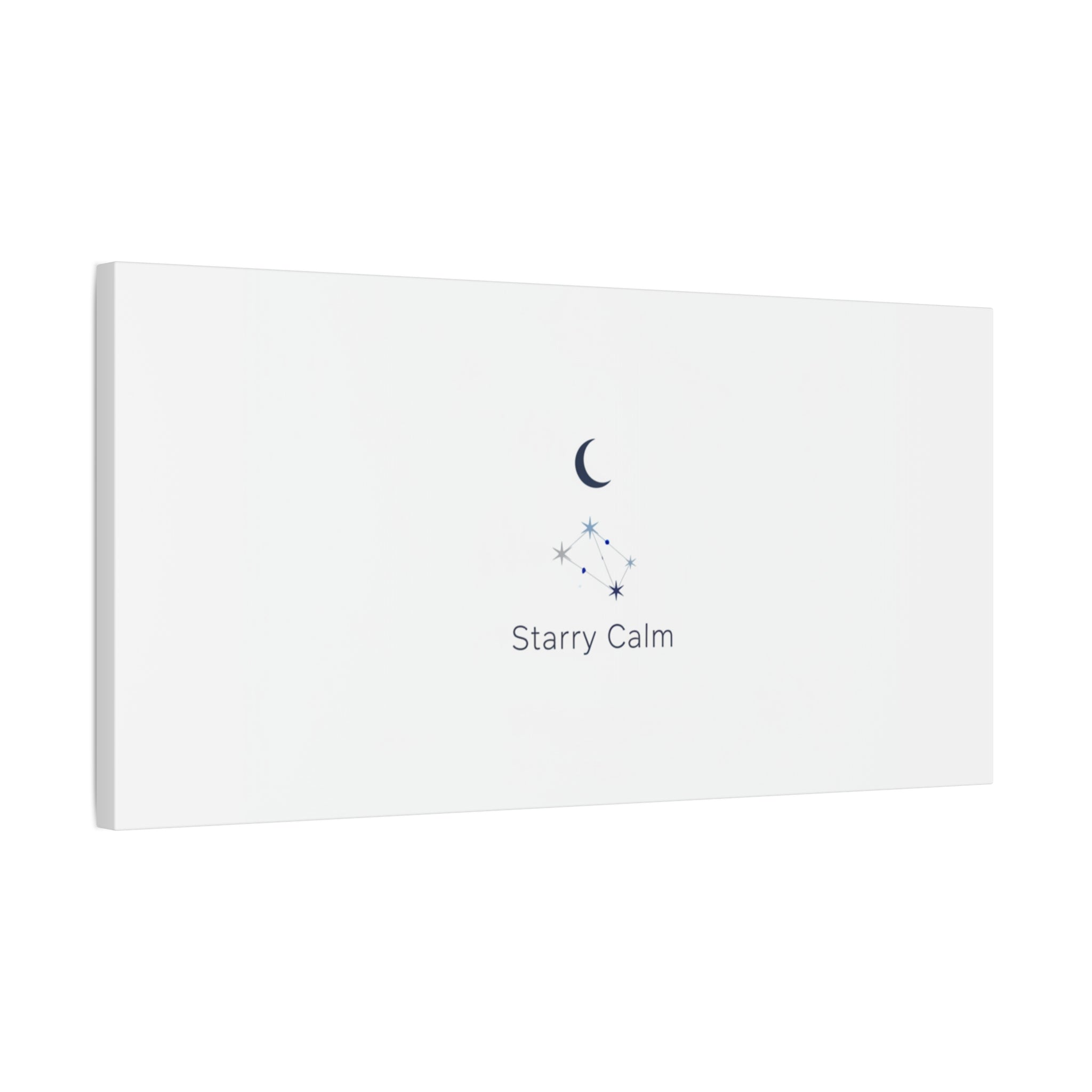 Starry Calm Moon & Constellation Canvas, minimal astrology art print