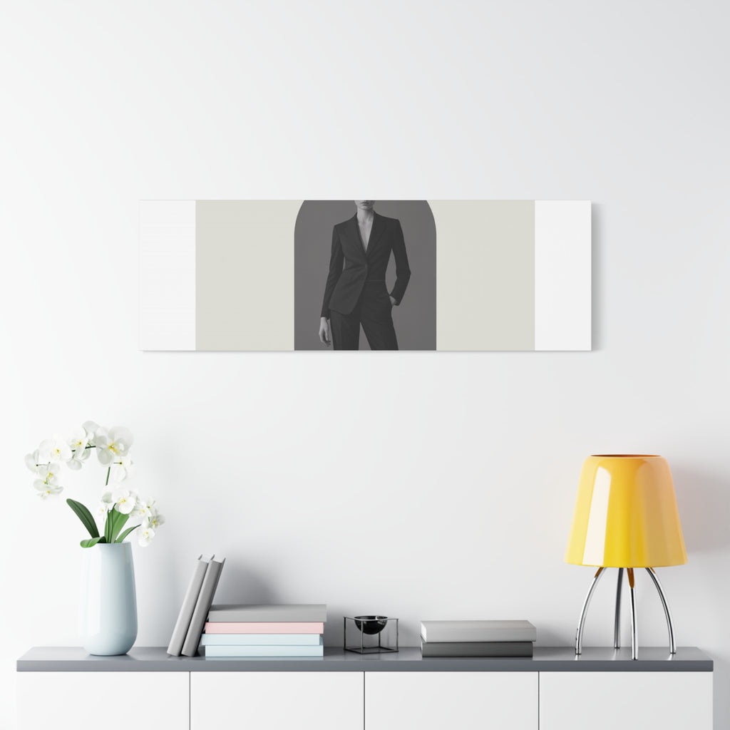 Monochrome Minimal Fashion Print, Canvas