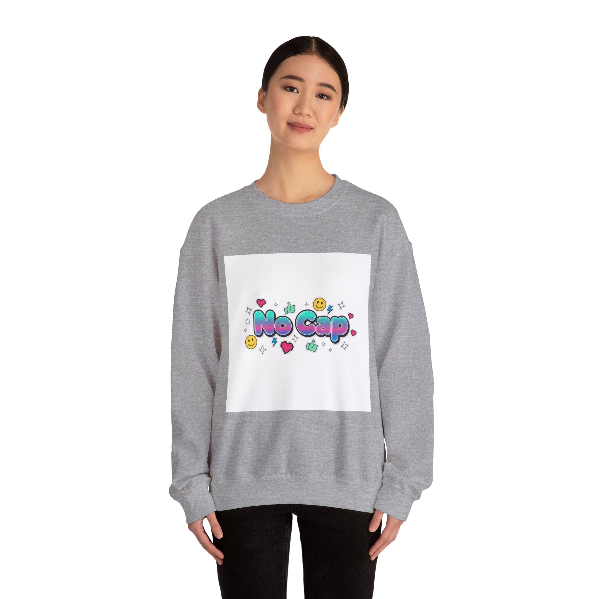 No Cap Crewneck Sweatshirt | Gen-Z Slang, Internet Lingo