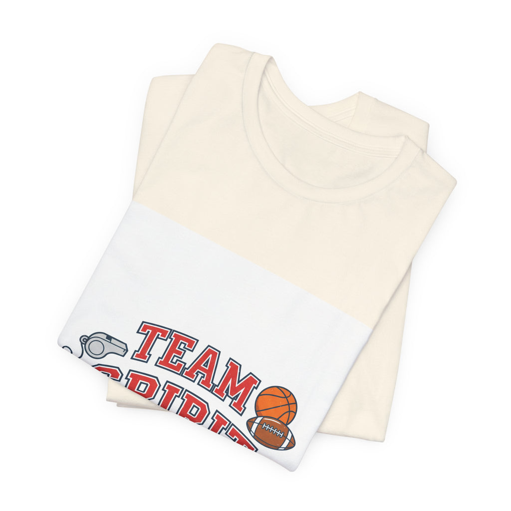 Team Spirit Varsity Letter Tee | collegiate athletic block font