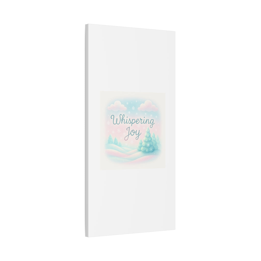 Canvas Wall Art — "Whispering Joy" Pastel Winter Landscape