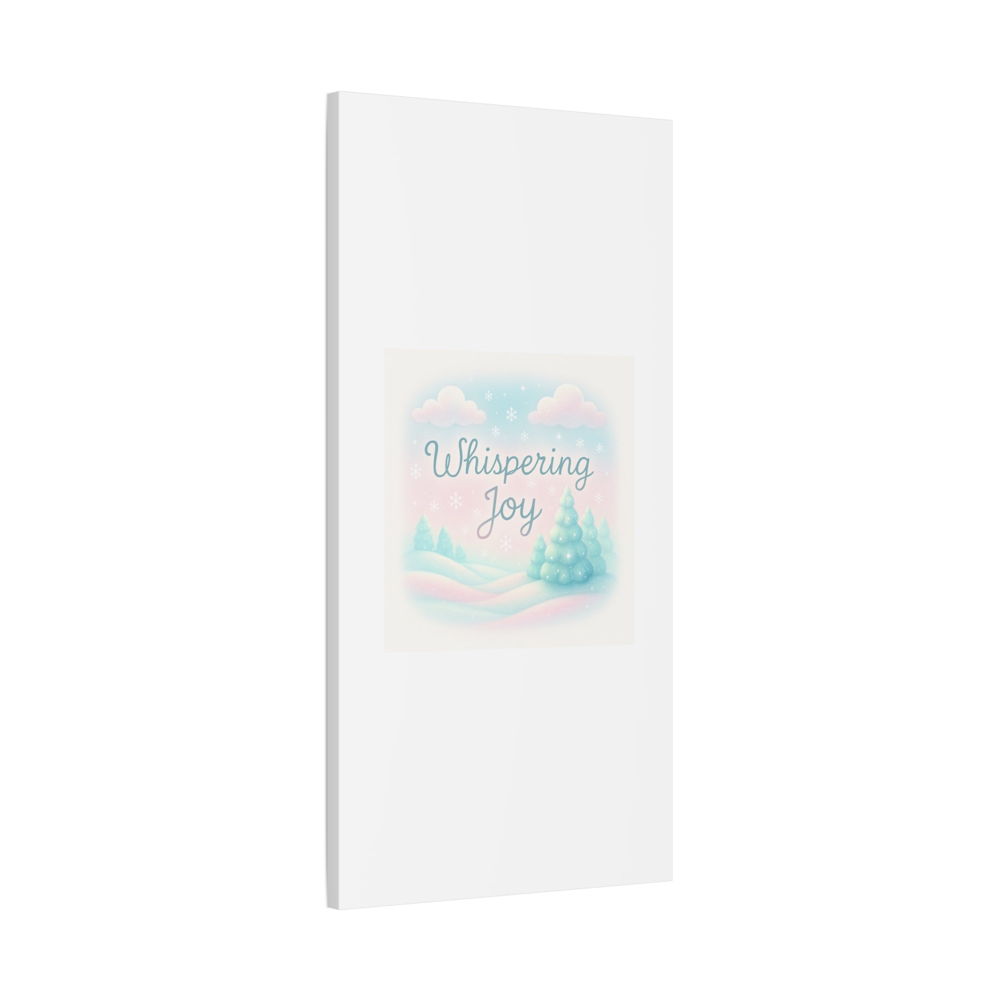 Canvas Wall Art — "Whispering Joy" Pastel Winter Landscape