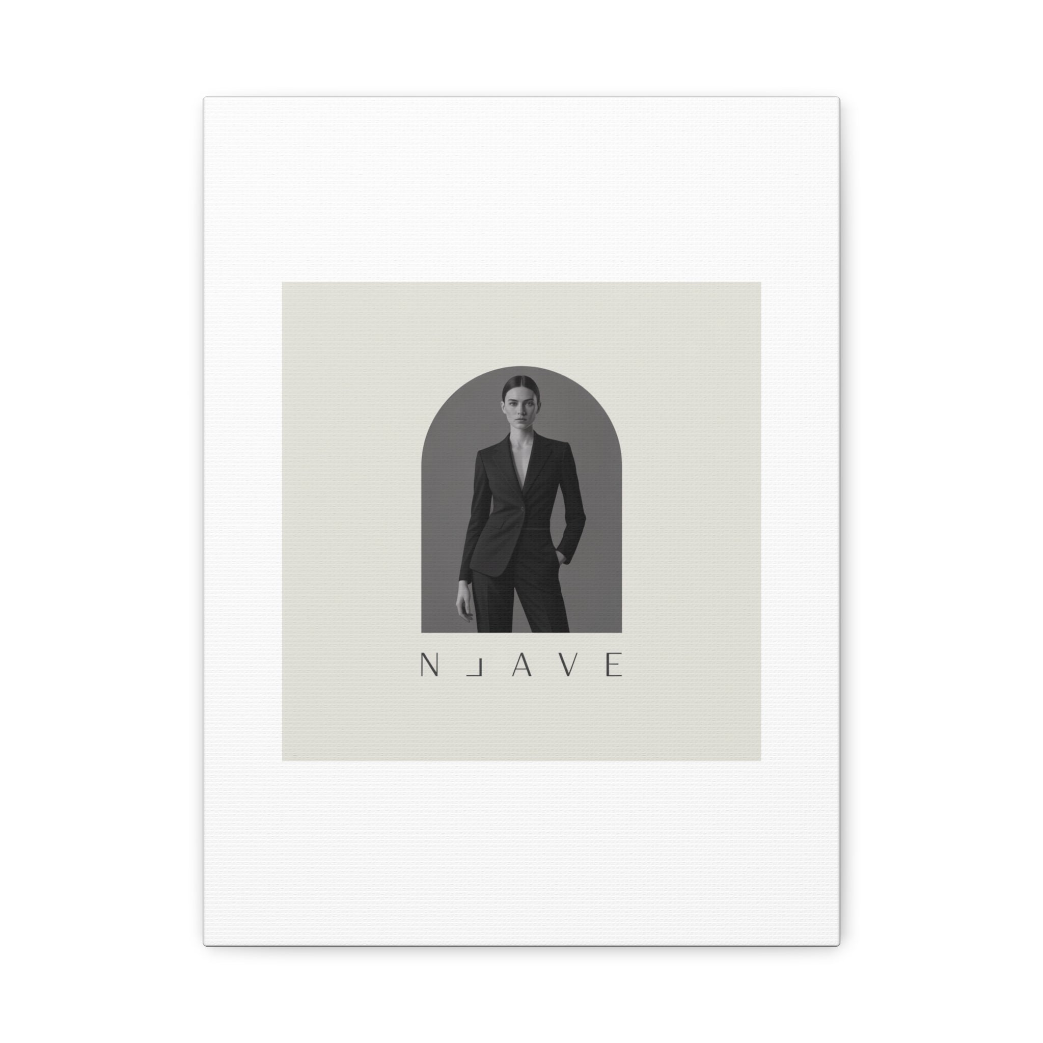 Monochrome Minimal Fashion Print, Canvas