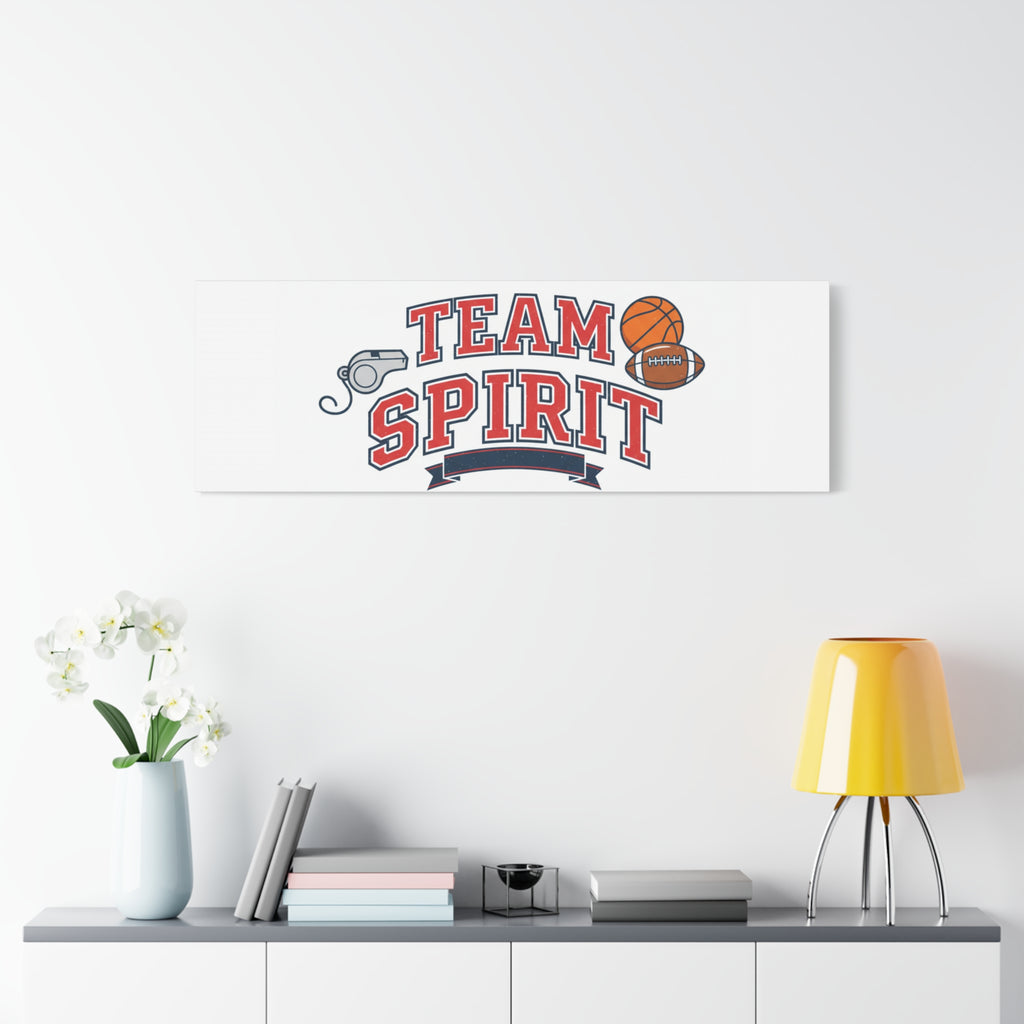 Team Spirit varsity crest Canvas