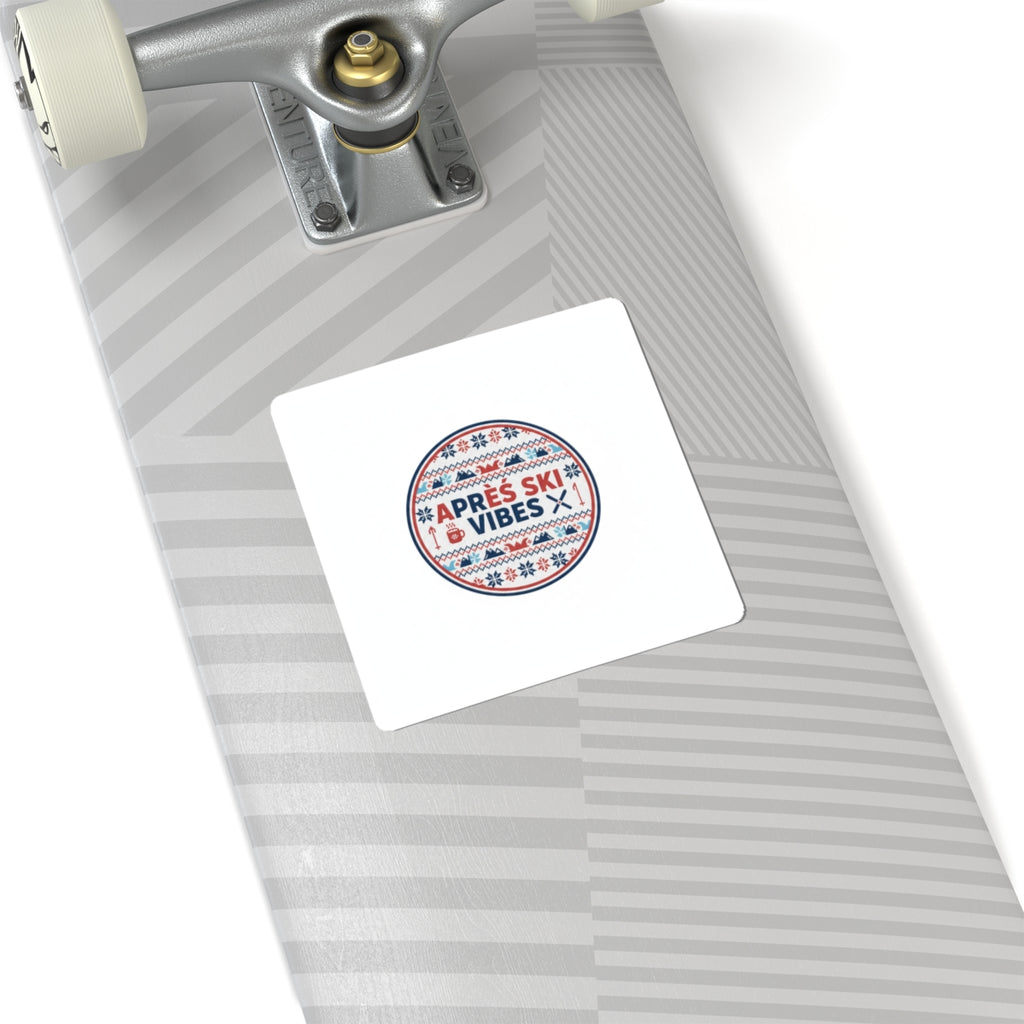 Après Ski Vibes Sticker | Fair Isle Alpine Badge, Mountain Lodge Sticker
