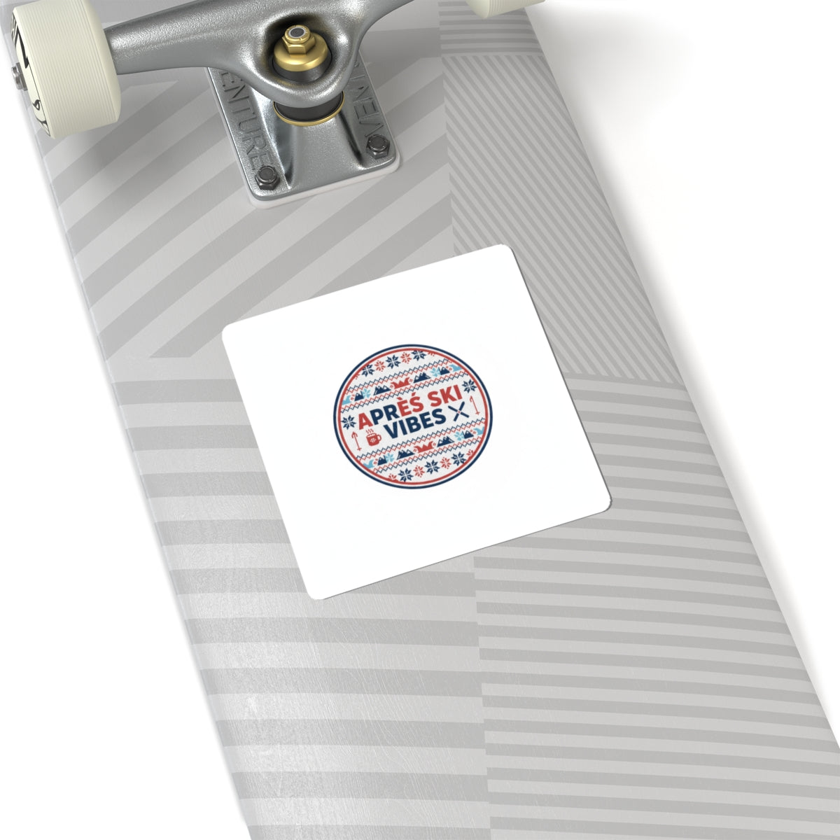 Après Ski Vibes Sticker | Fair Isle Alpine Badge, Mountain Lodge Sticker