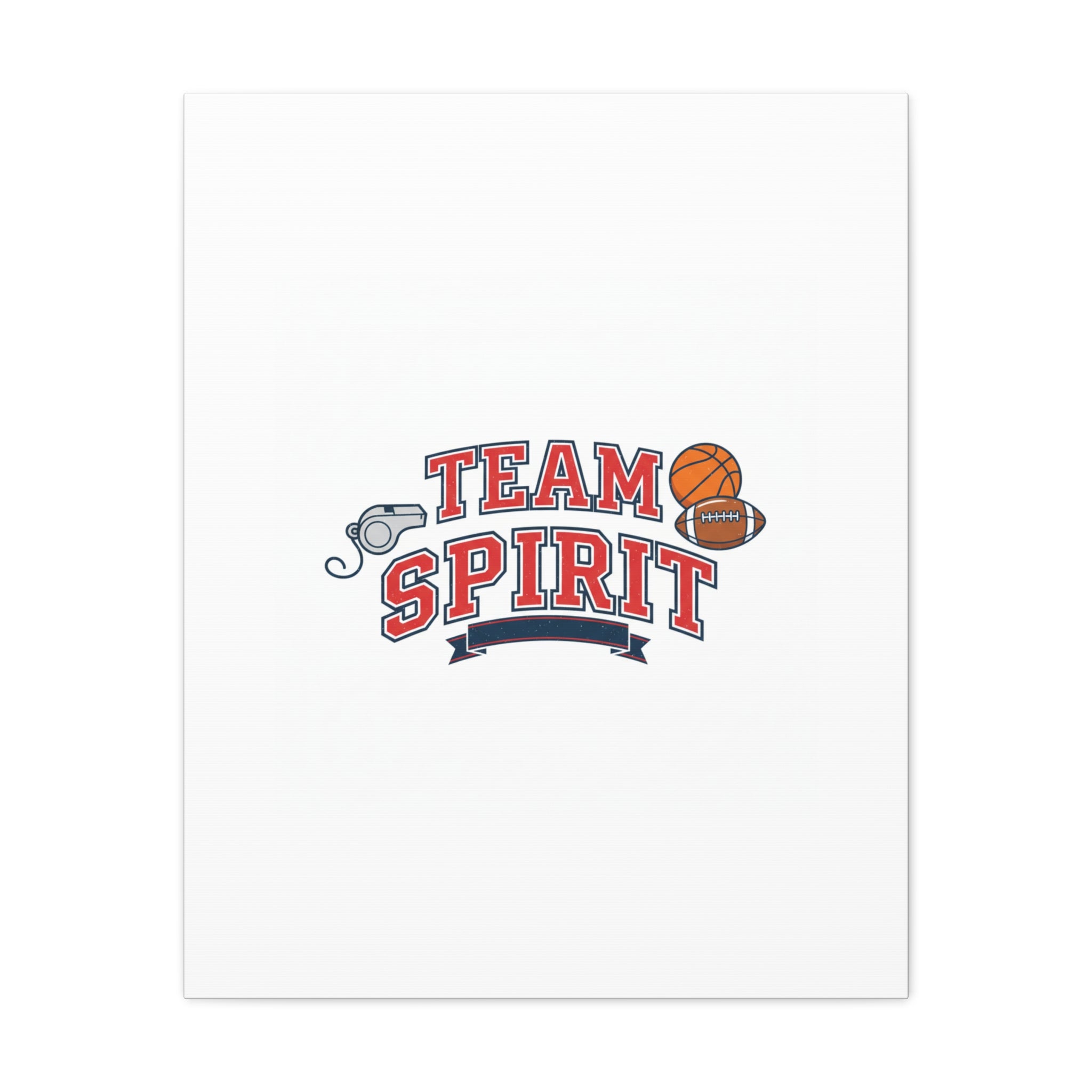 Team Spirit varsity crest Canvas