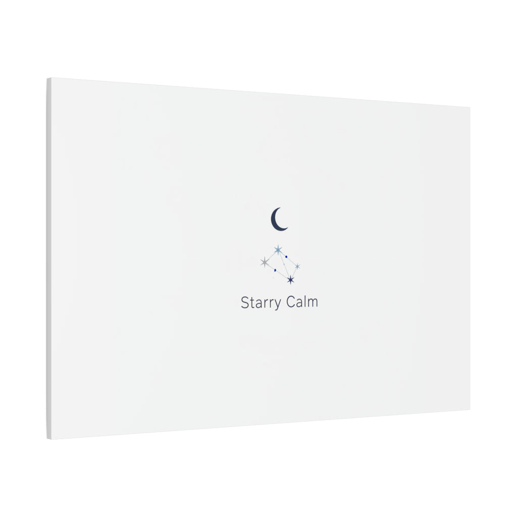 Starry Calm Moon & Constellation Canvas, minimal astrology art print
