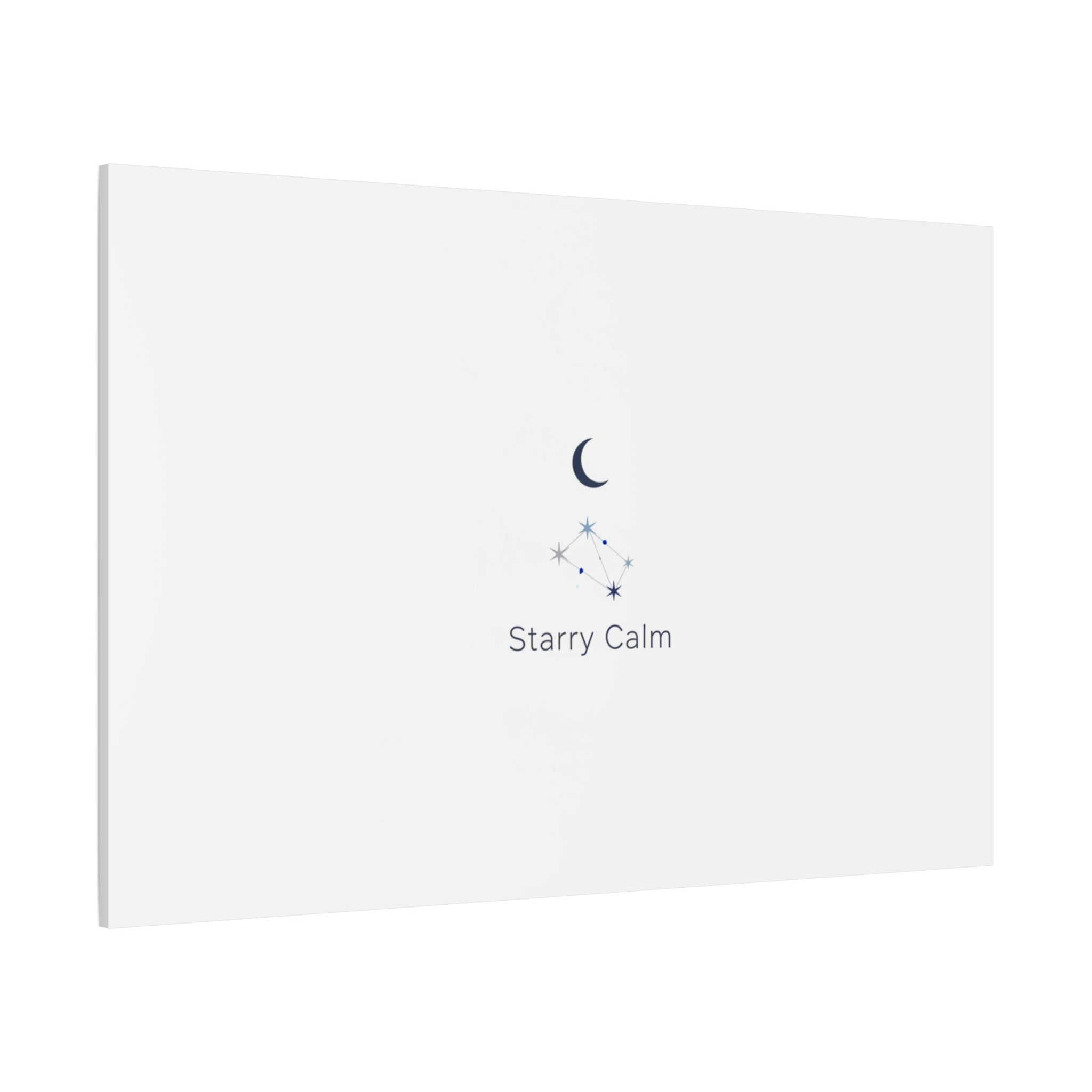 Starry Calm Moon & Constellation Canvas, minimal astrology art print