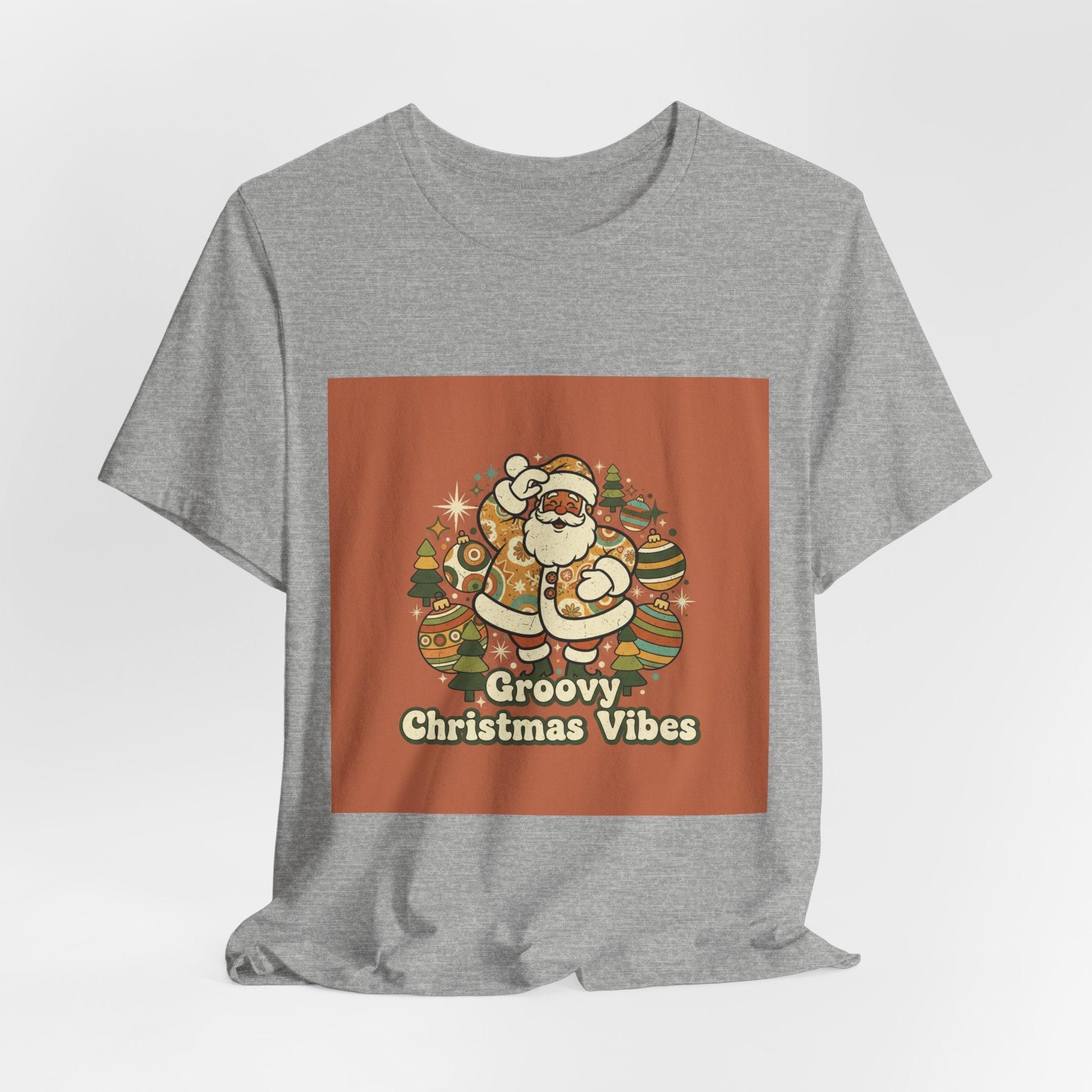 Groovy Christmas Vibes Tee | 1970s Retro Christmas, Vintage Holiday Shirt