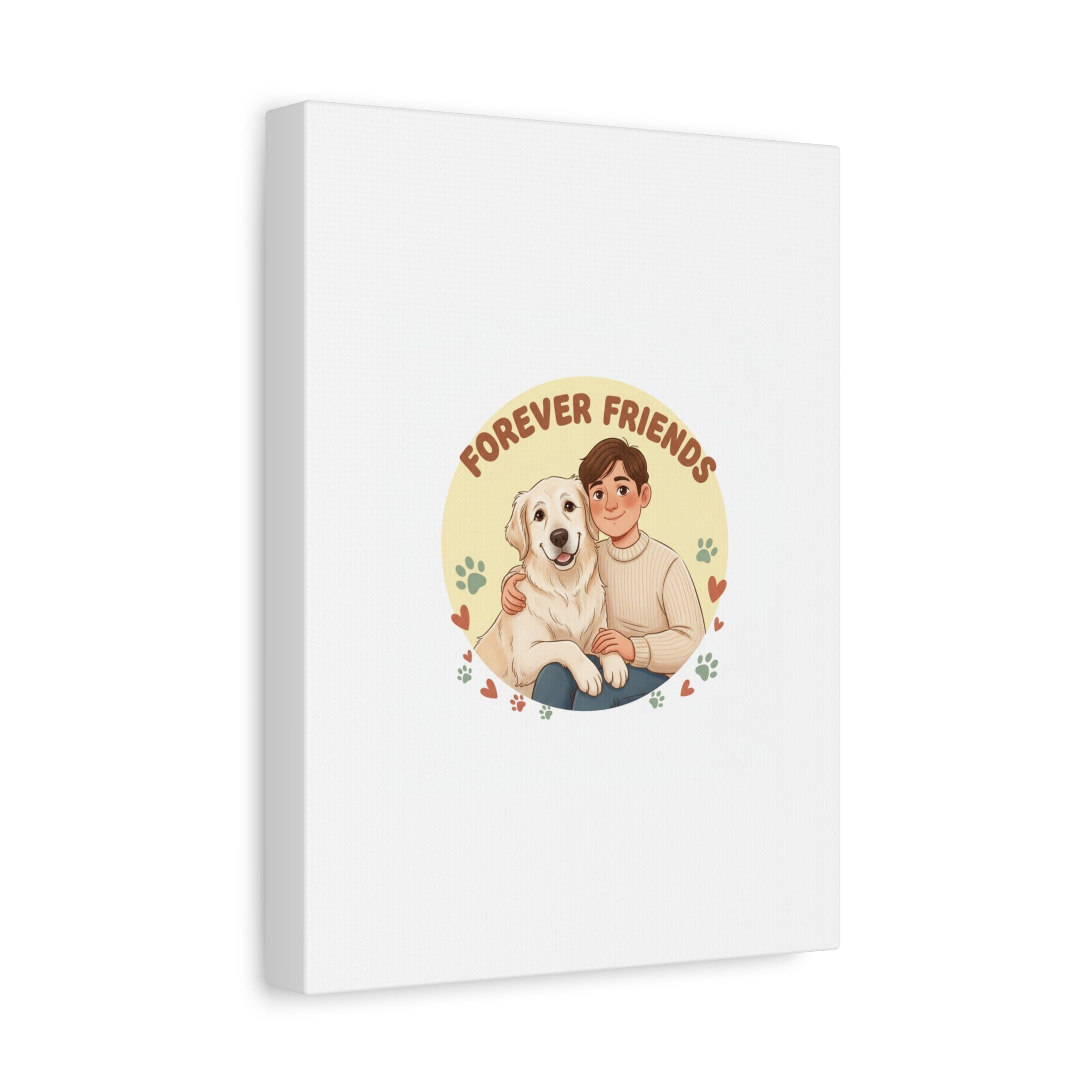 Forever Friends Dog Wall Art, Pet Canvas, Senior Dog Print | Pet-Centric Holiday