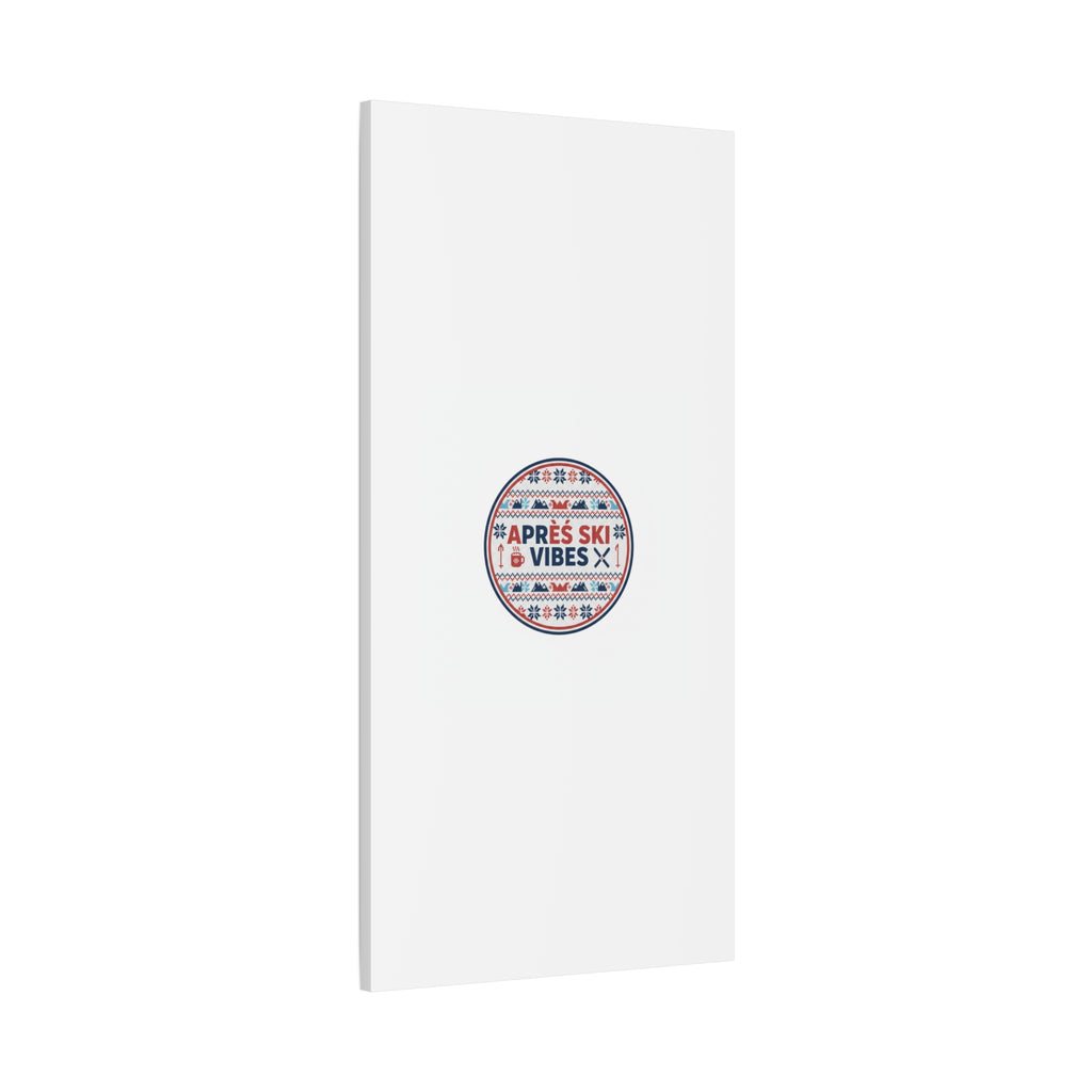 Après Ski Vibes Canvas, Fair Isle Ski Lodge Wall Art | Mountain Chalet Decor