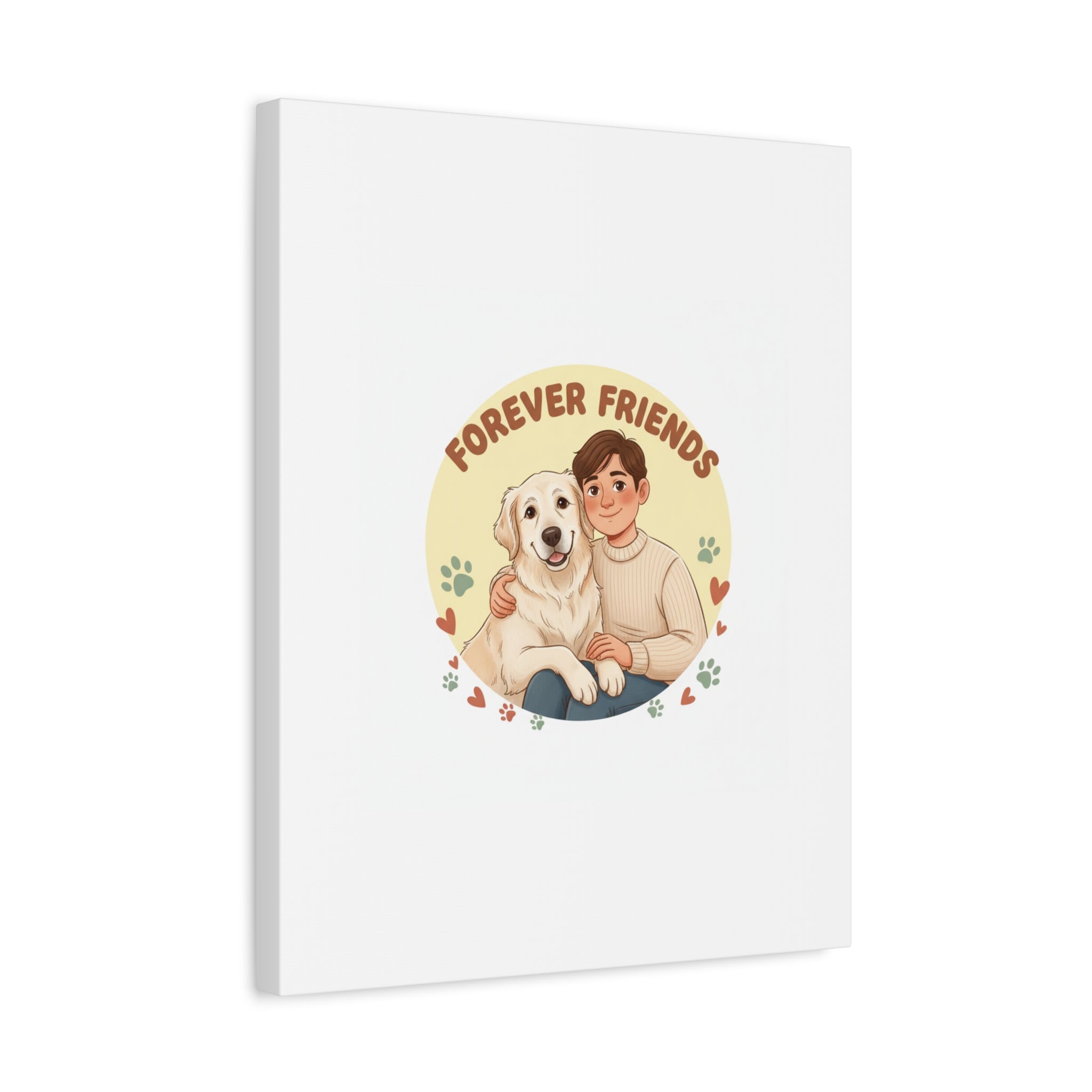 Forever Friends Dog Wall Art, Pet Canvas, Senior Dog Print | Pet-Centric Holiday