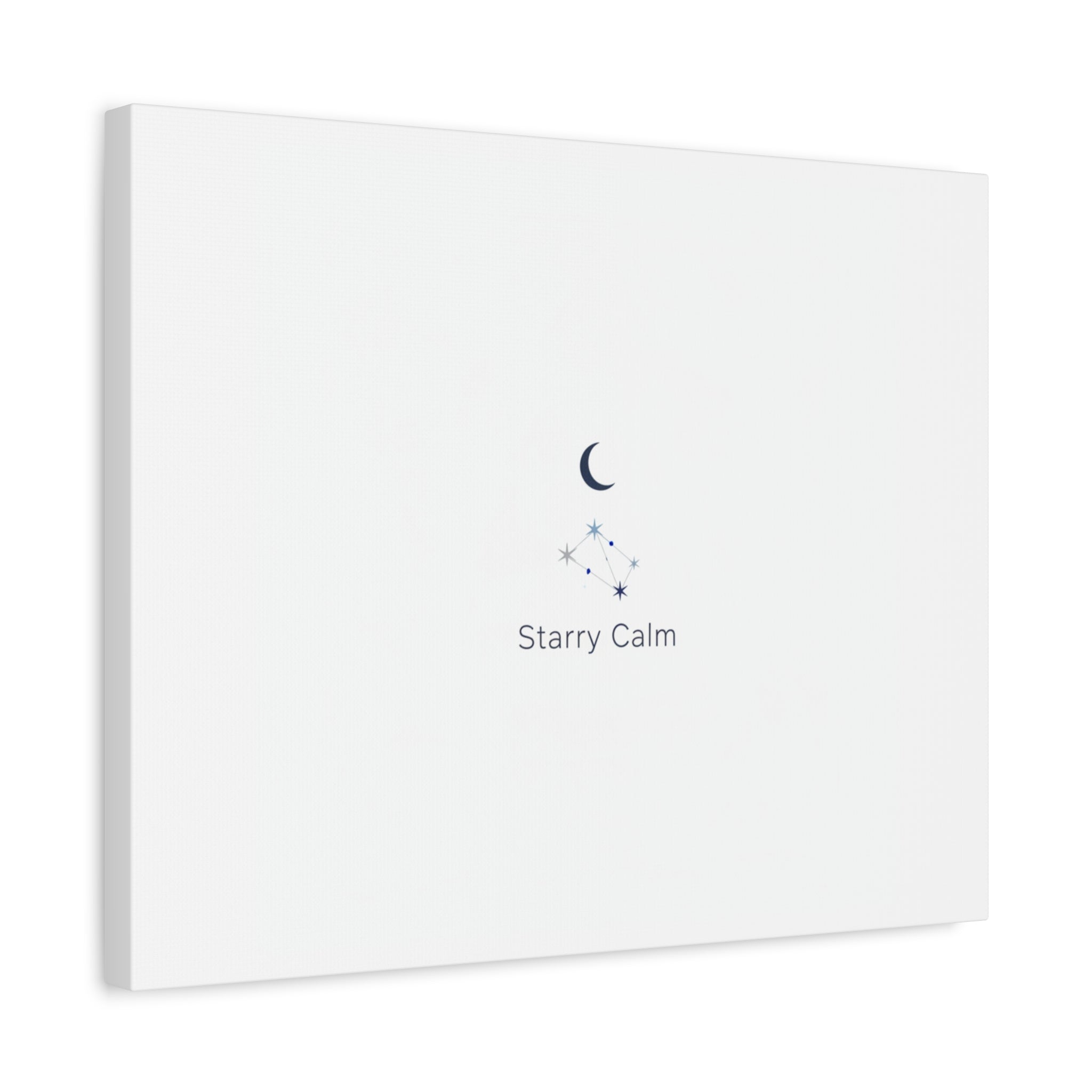 Starry Calm Moon & Constellation Canvas, minimal astrology art print