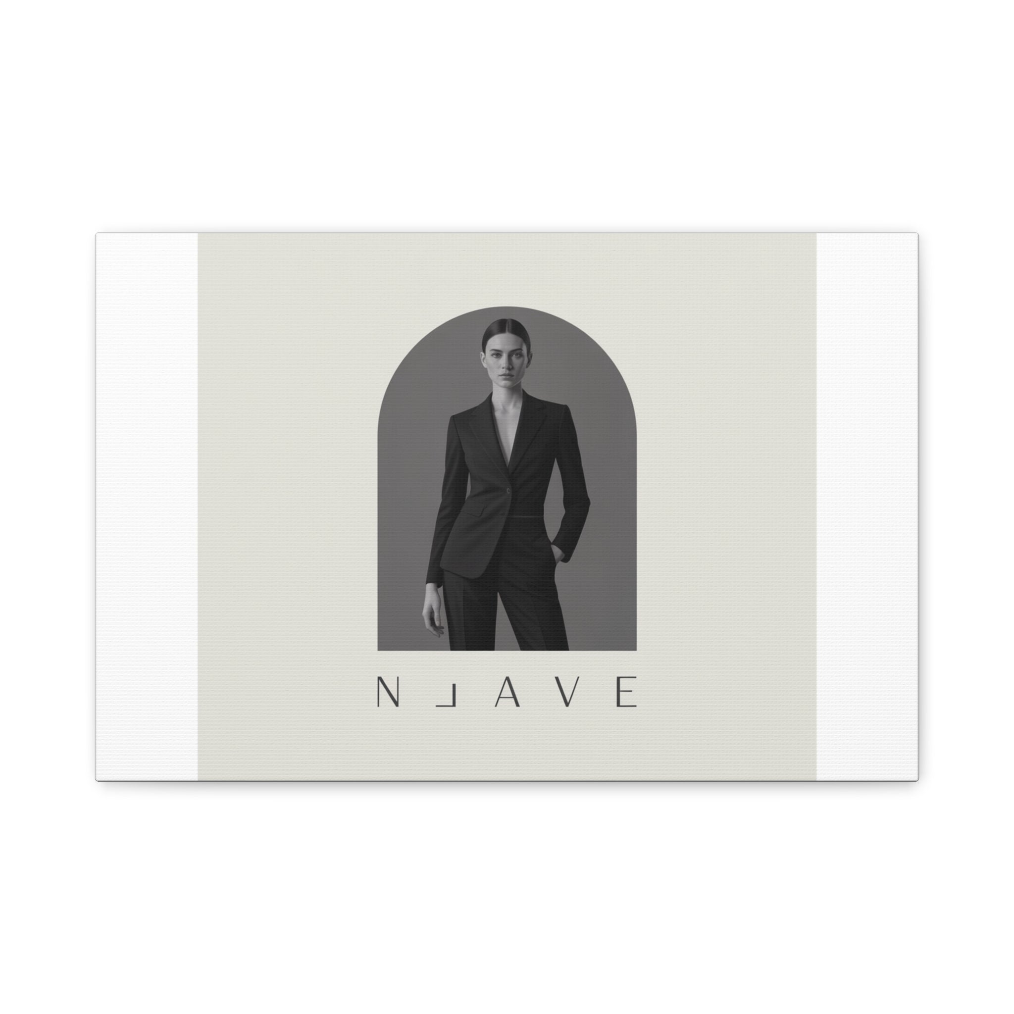 Monochrome Minimal Fashion Print, Canvas