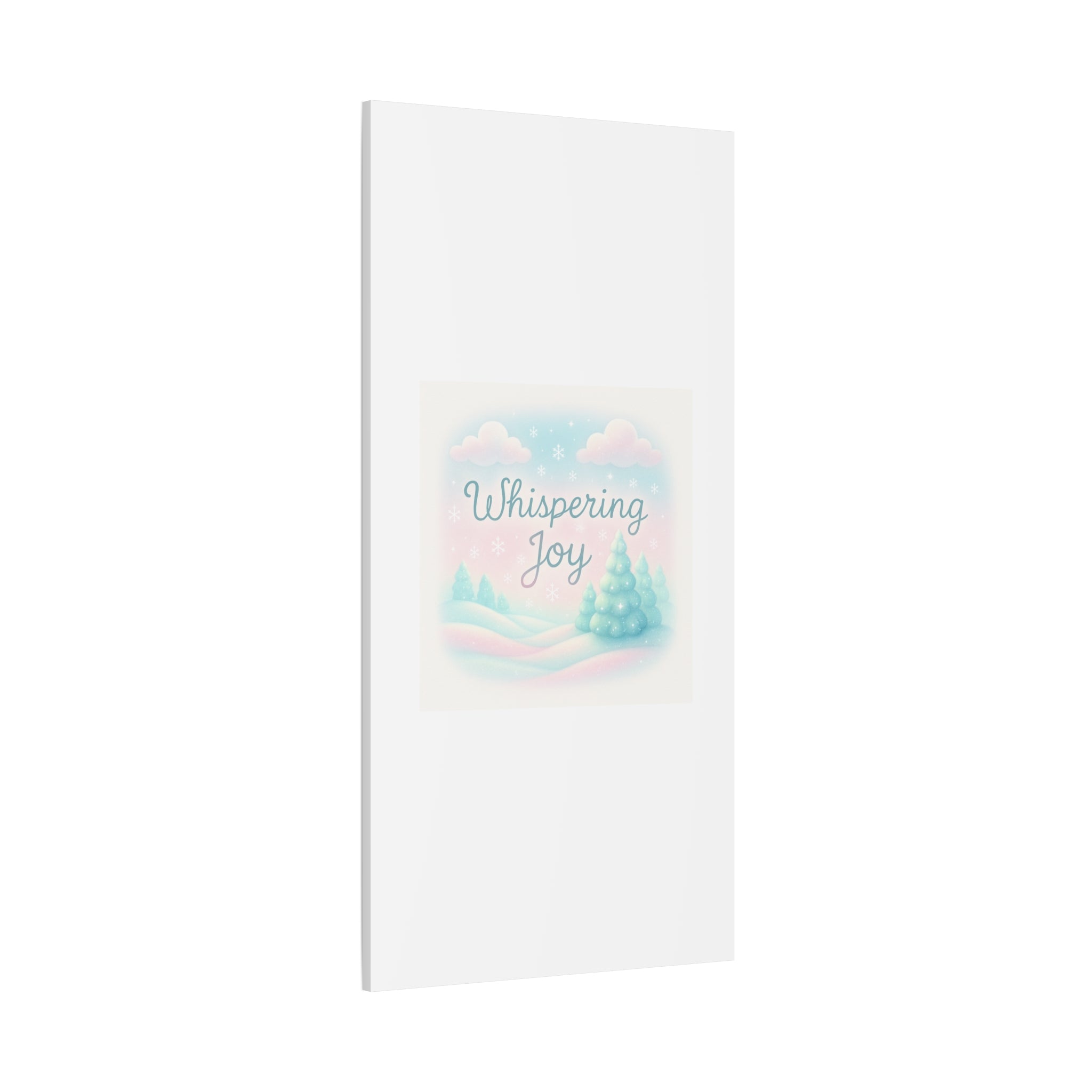 Canvas Wall Art — "Whispering Joy" Pastel Winter Landscape