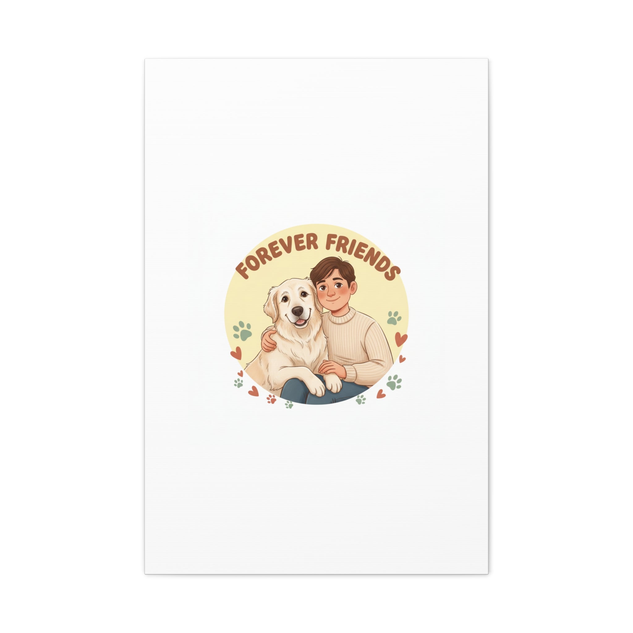 Forever Friends Dog Wall Art, Pet Canvas, Senior Dog Print | Pet-Centric Holiday