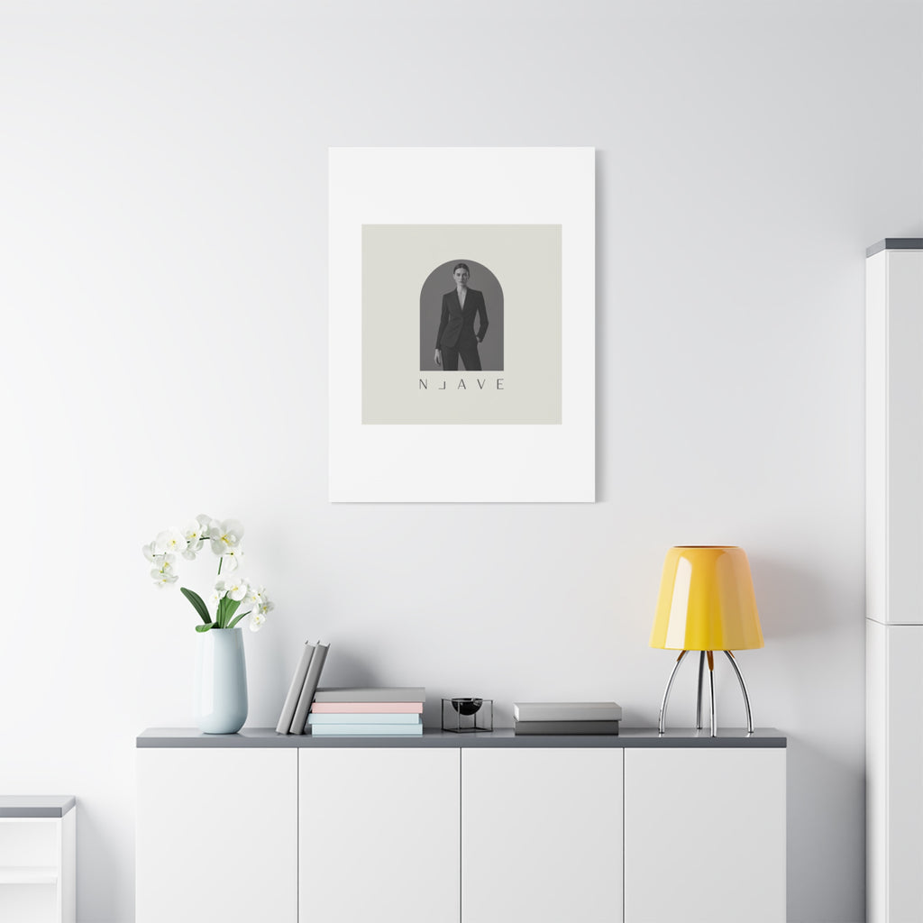 Monochrome Minimal Fashion Print, Canvas