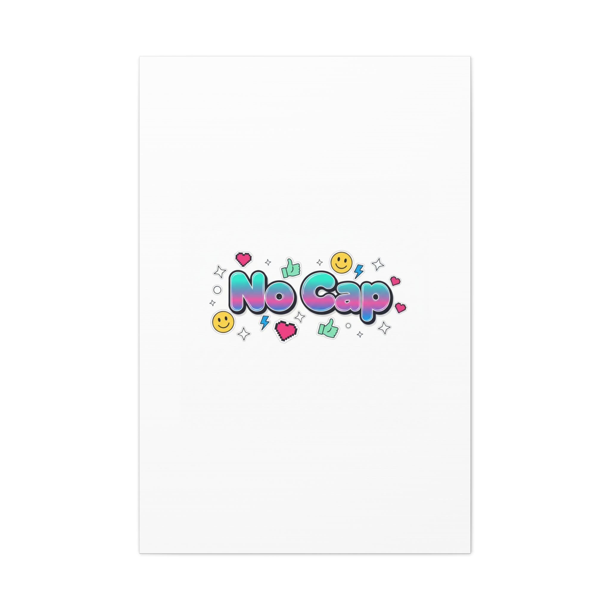 No Cap Canvas | Gen-Z Slang, Internet Lingo Wall Art