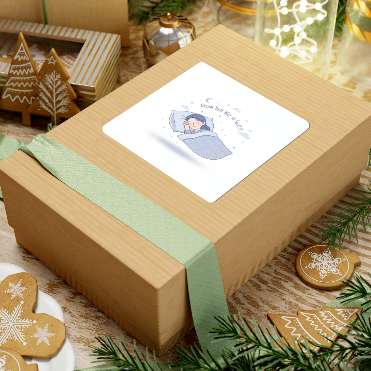 dream your way to success Kiss-Cut Stickers | sleepmaxxing, rest is productive