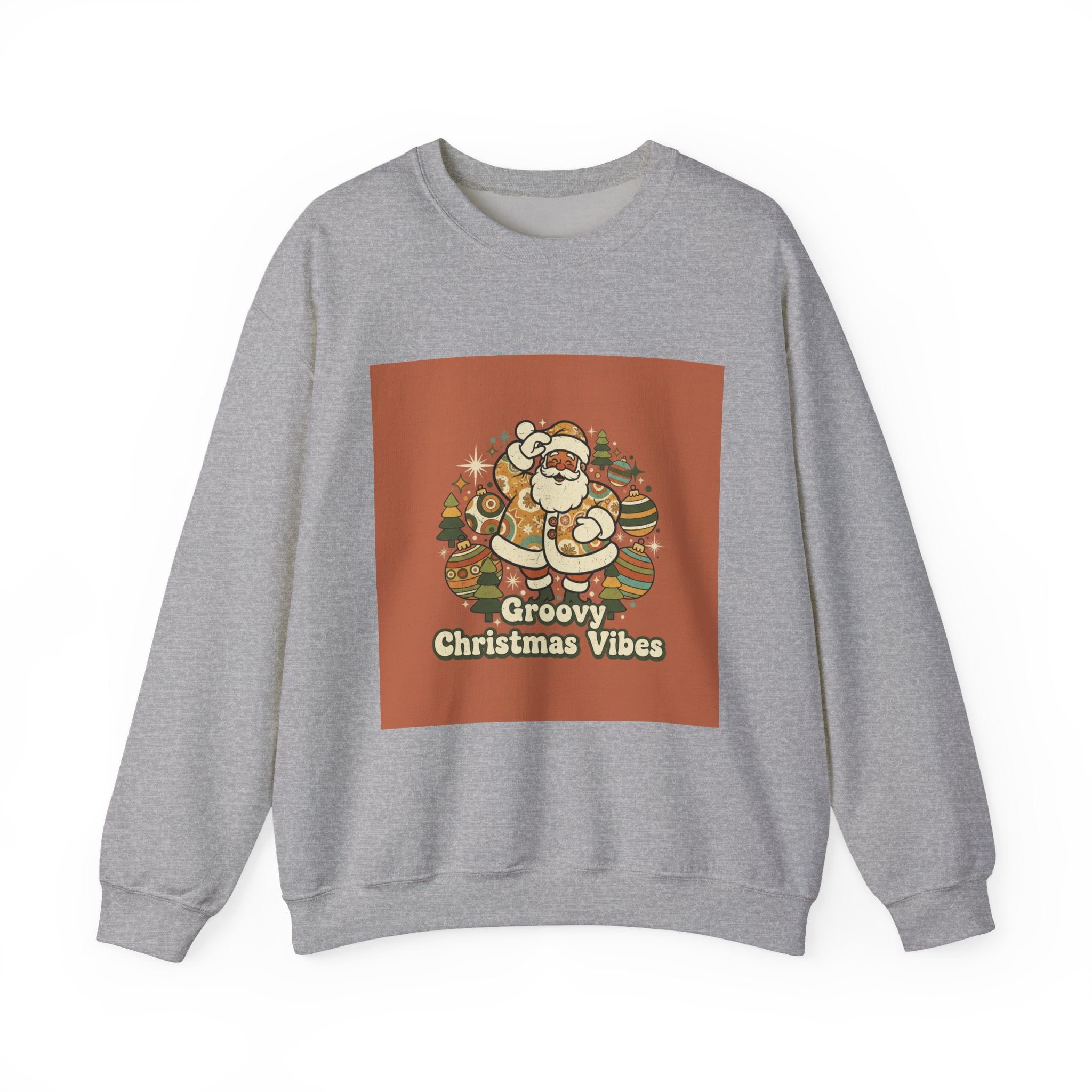 Groovy Christmas Vibes Sweatshirt | 1970s Retro Christmas, Vintage Holiday
