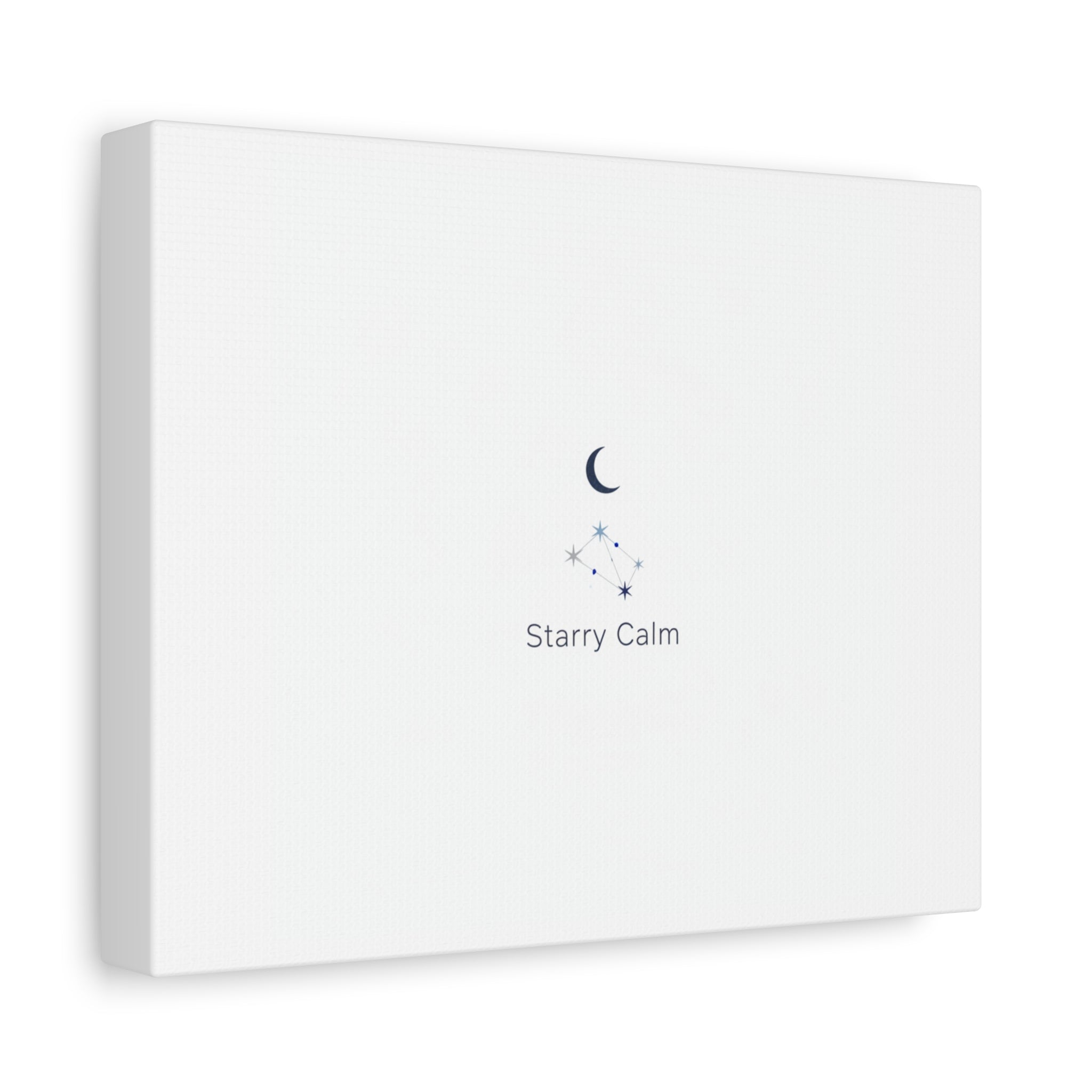 Starry Calm Moon & Constellation Canvas, minimal astrology art print