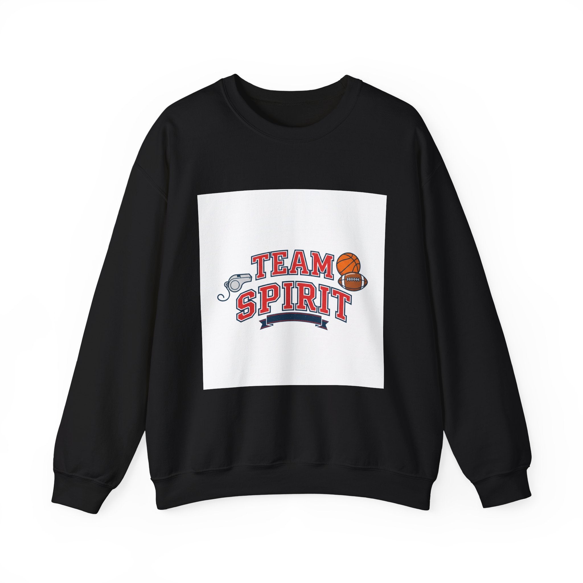 Team Spirit Crewneck Sweatshirt | Varsity/Collegiate, Athletic Block Letter