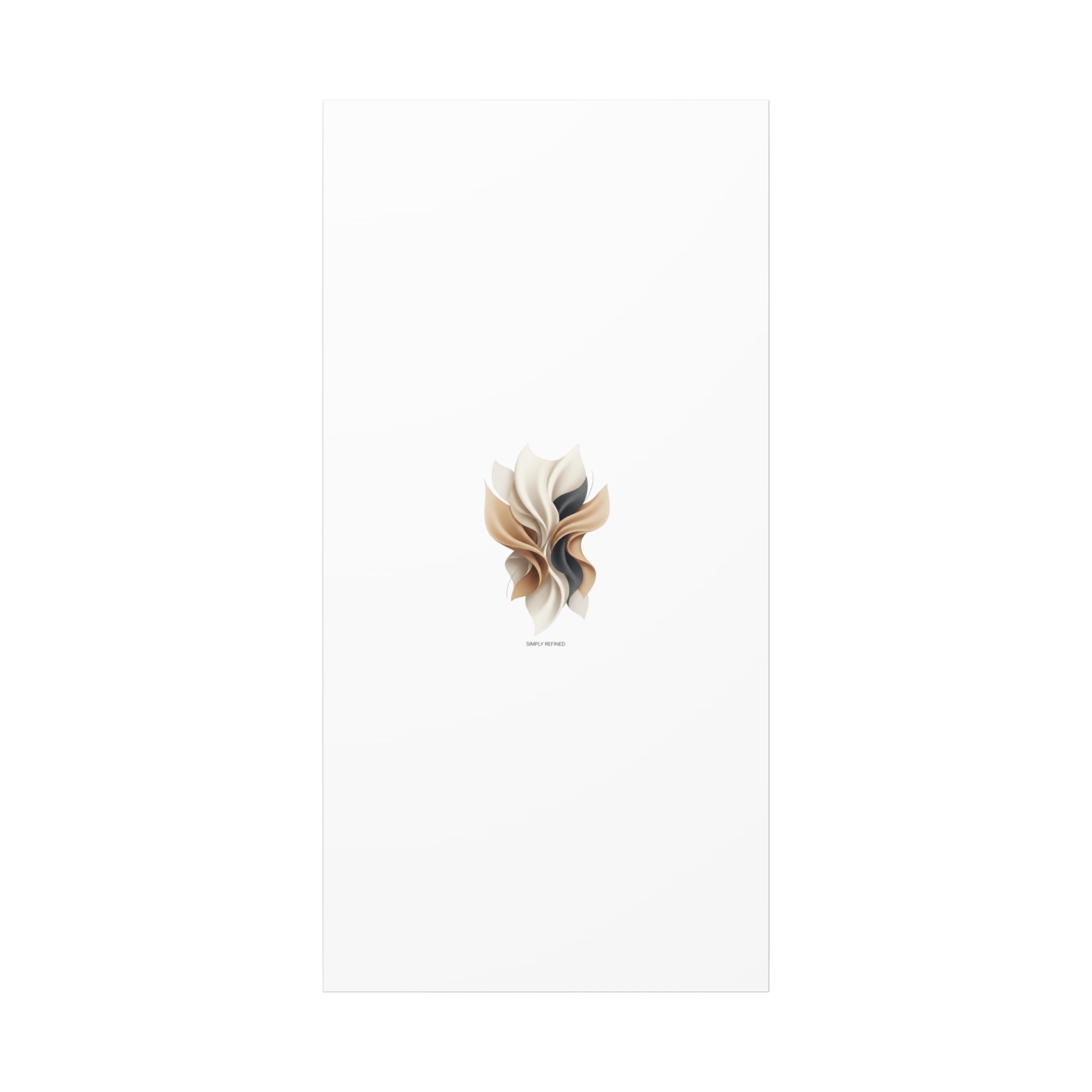 Neutral Abstract Bloom Canvas, Matte Stretched Canvas | Quiet Luxury, Minimalist Wall Art