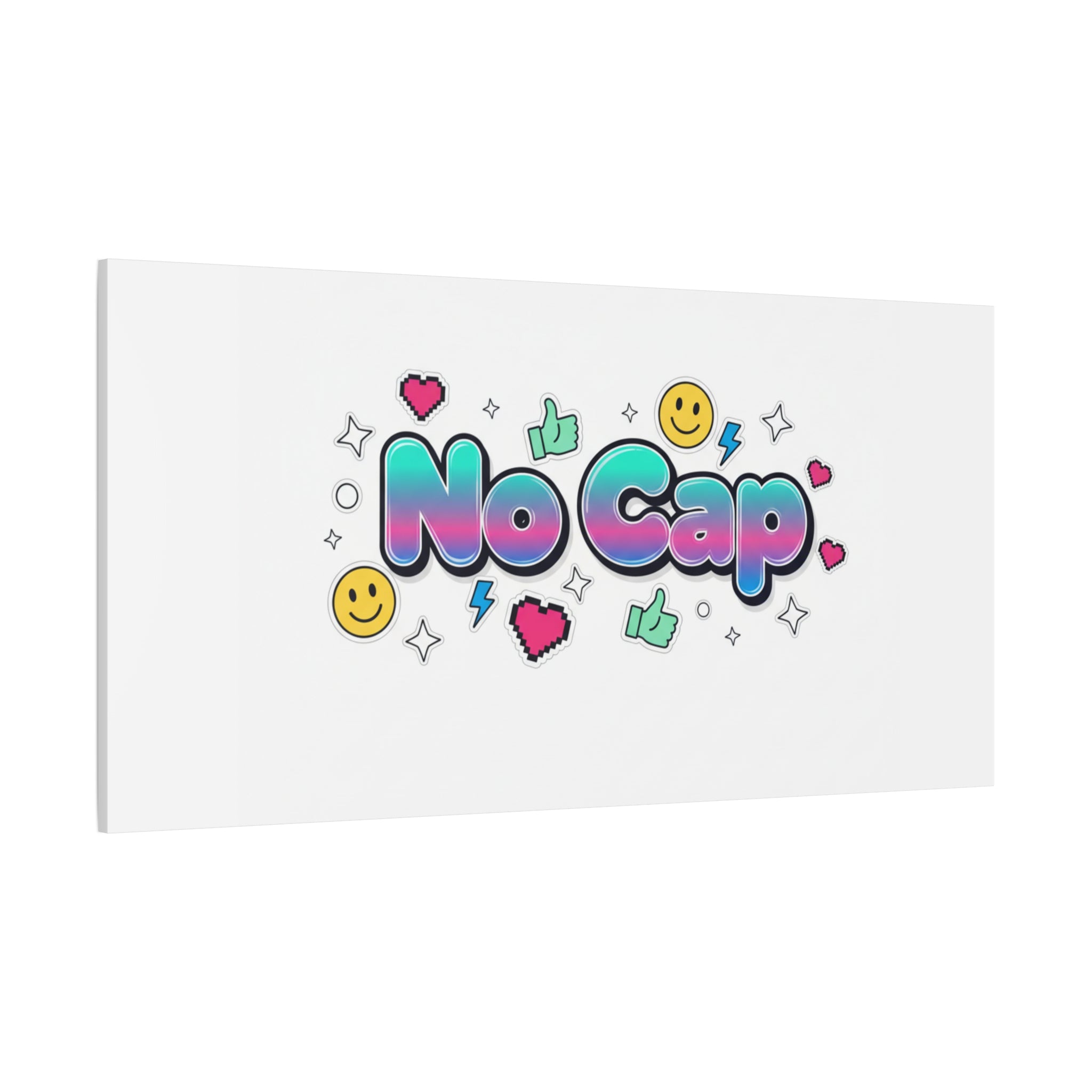 No Cap Canvas | Gen-Z Slang, Internet Lingo Wall Art