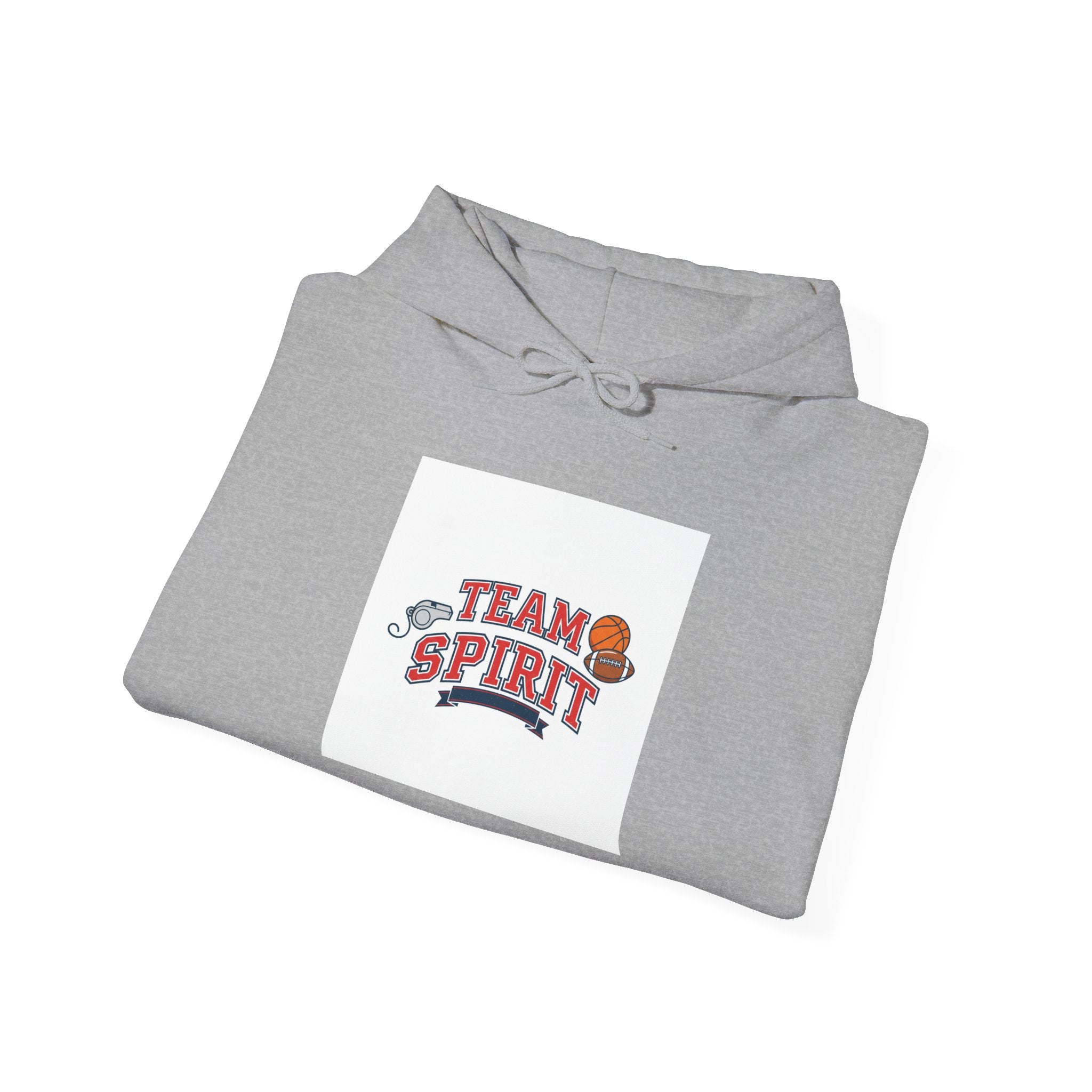 Team Spirit varsity crest Hoodie | Collegiate block font campus style