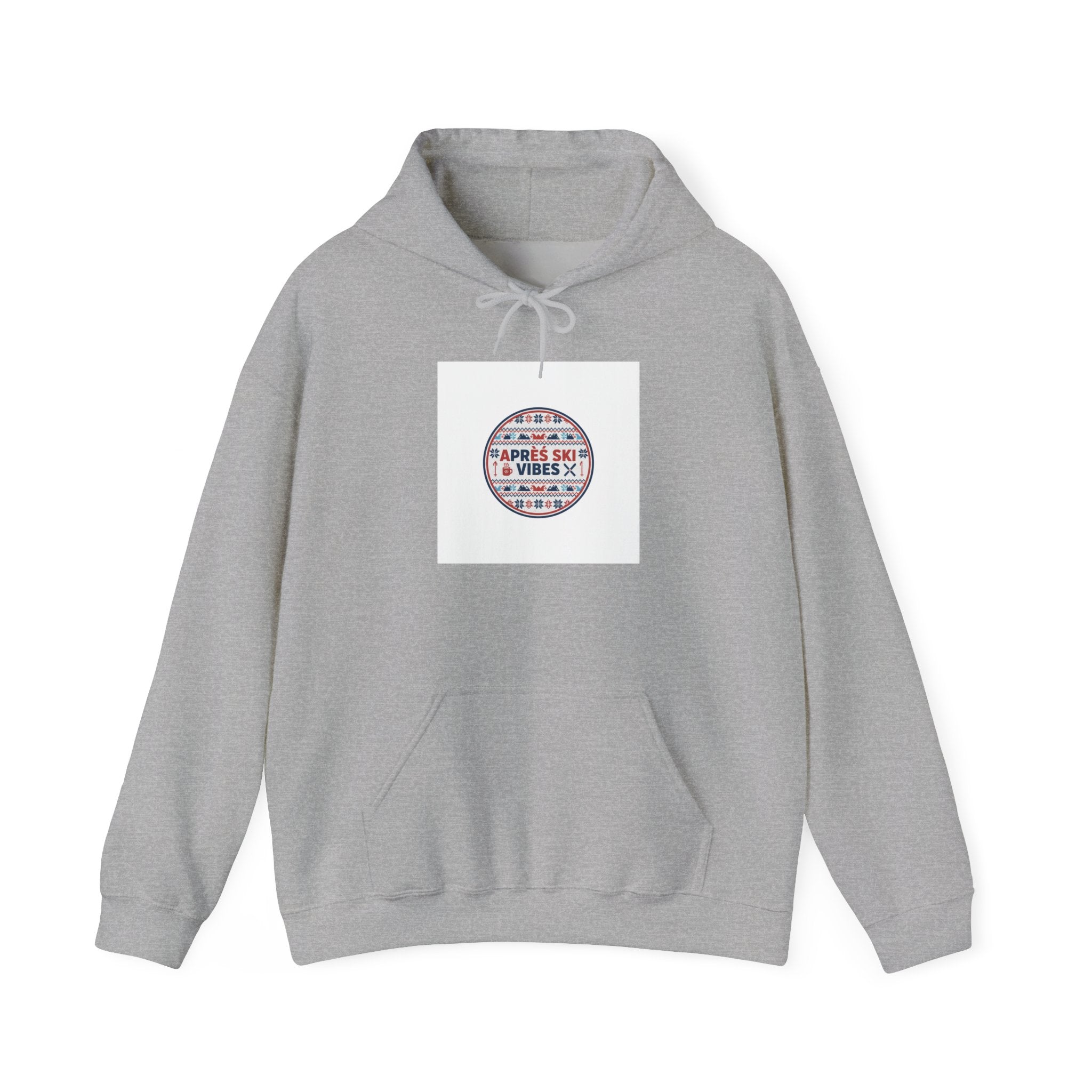 Après Ski Vibes badge Hoodie | Fair Isle ski-club graphic