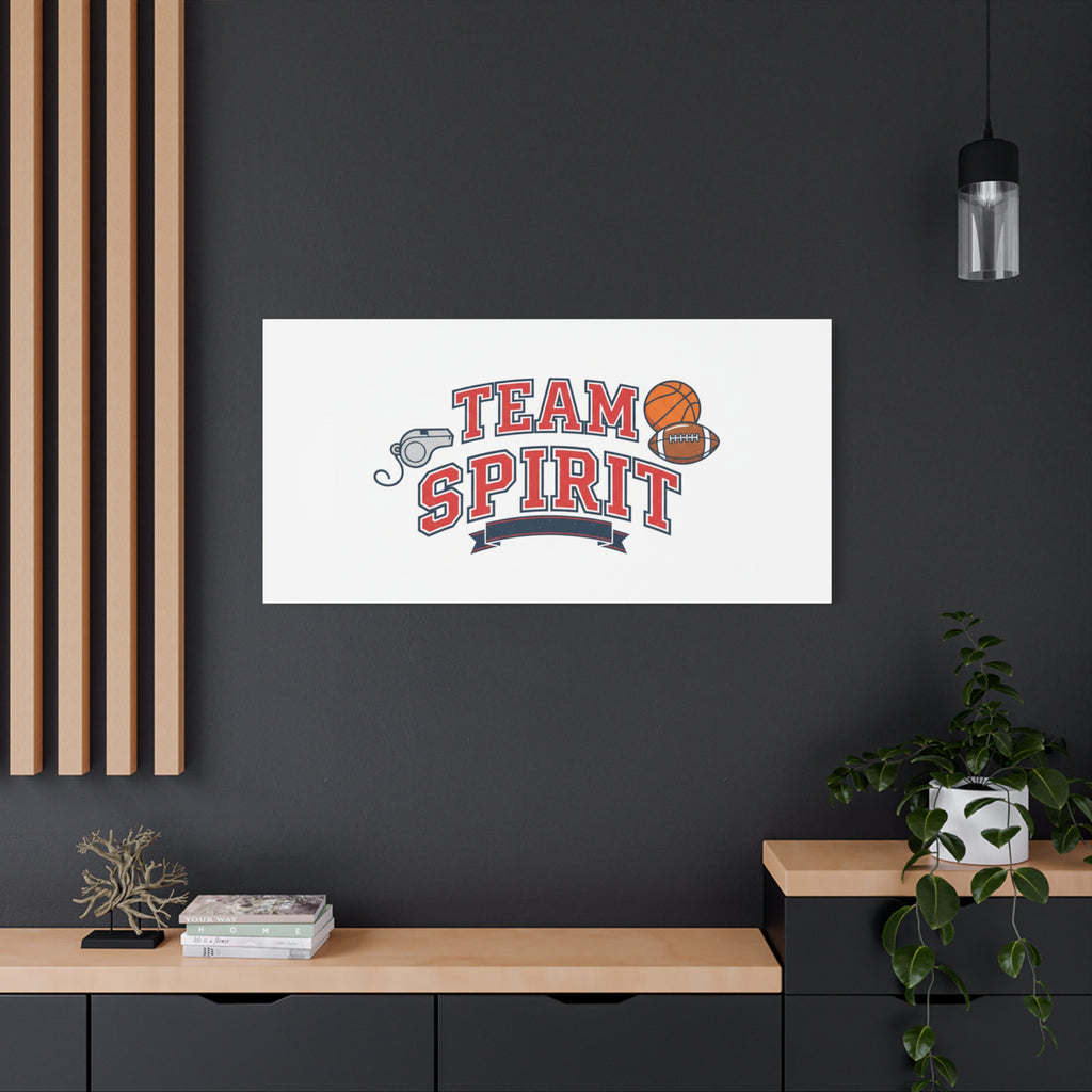 Team Spirit varsity crest Canvas