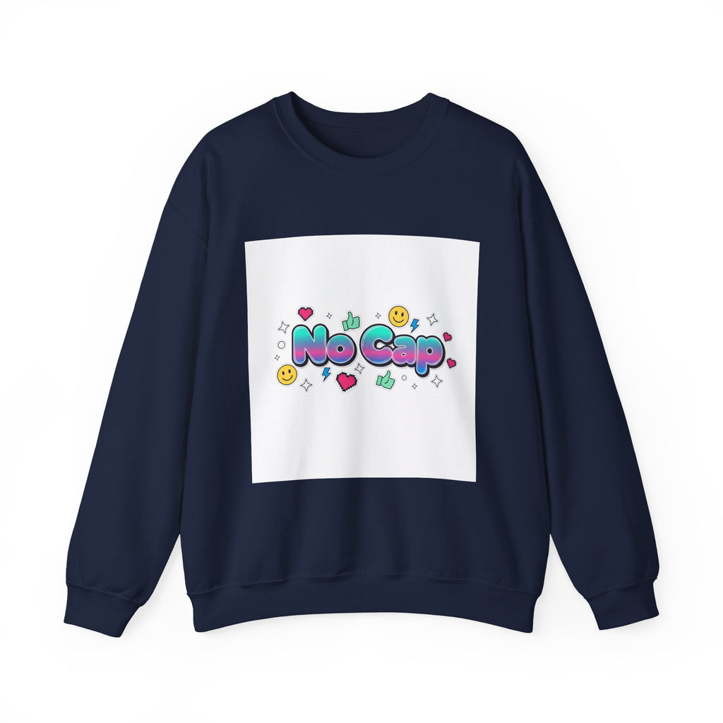 No Cap Crewneck Sweatshirt | Gen-Z Slang, Internet Lingo