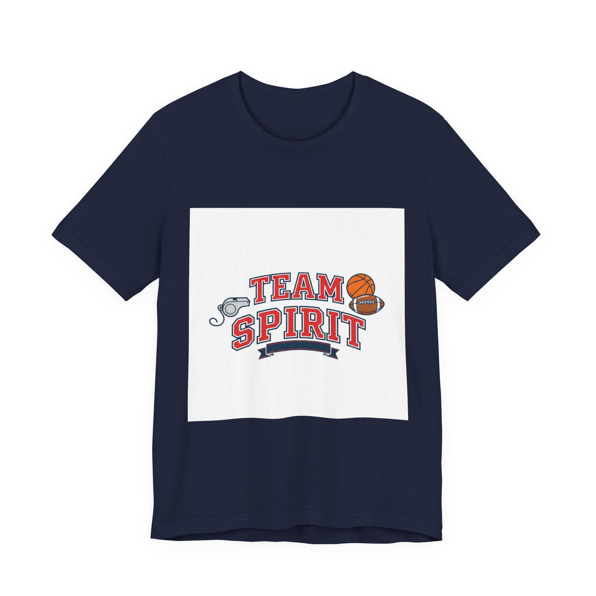 Team Spirit Varsity Letter Tee | collegiate athletic block font
