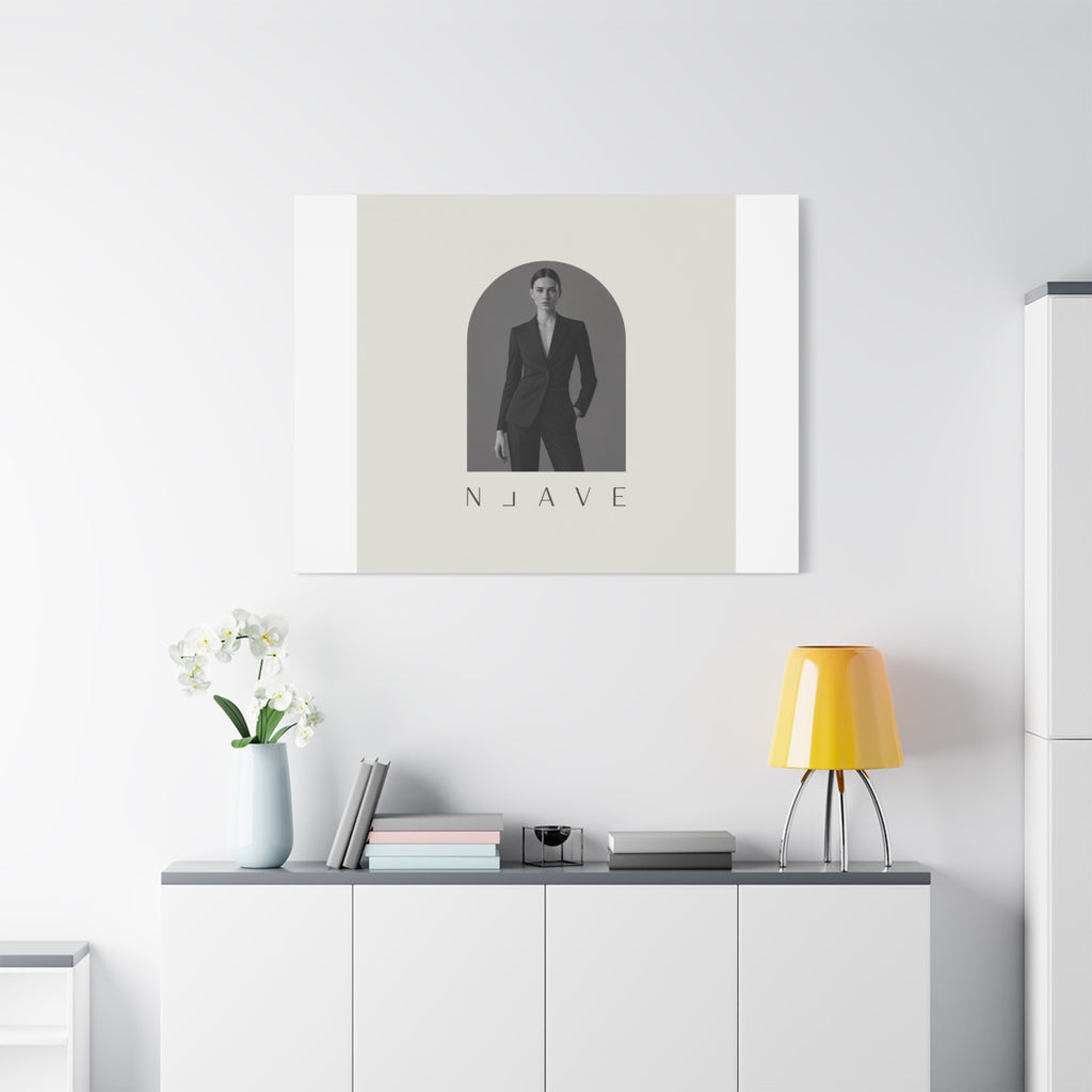 Monochrome Minimal Fashion Print, Canvas