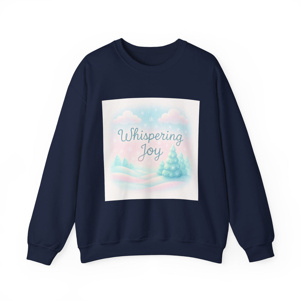 Crewneck Sweatshirt — Whispering Joy Pastel Winter Scene