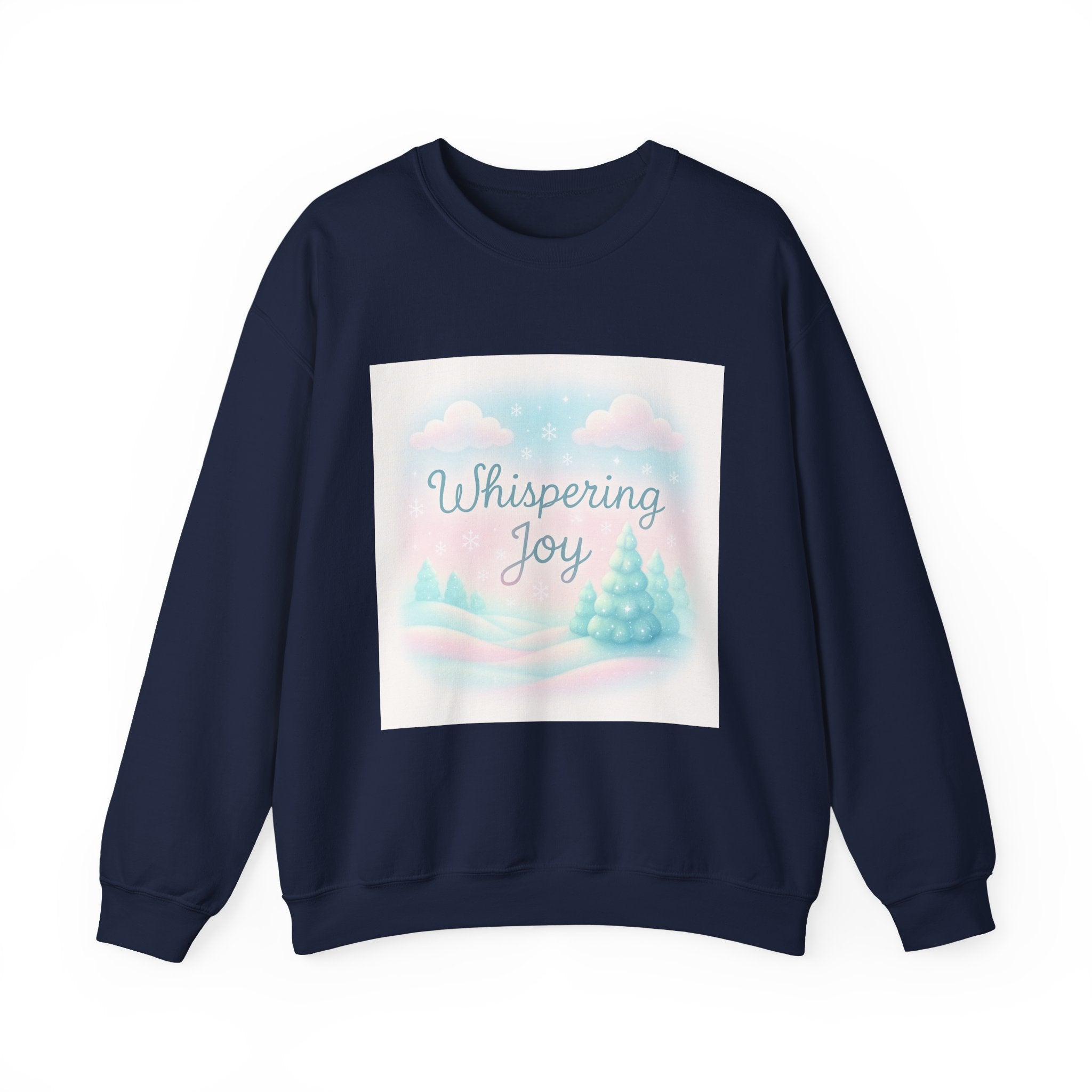 Crewneck Sweatshirt — Whispering Joy Pastel Winter Scene