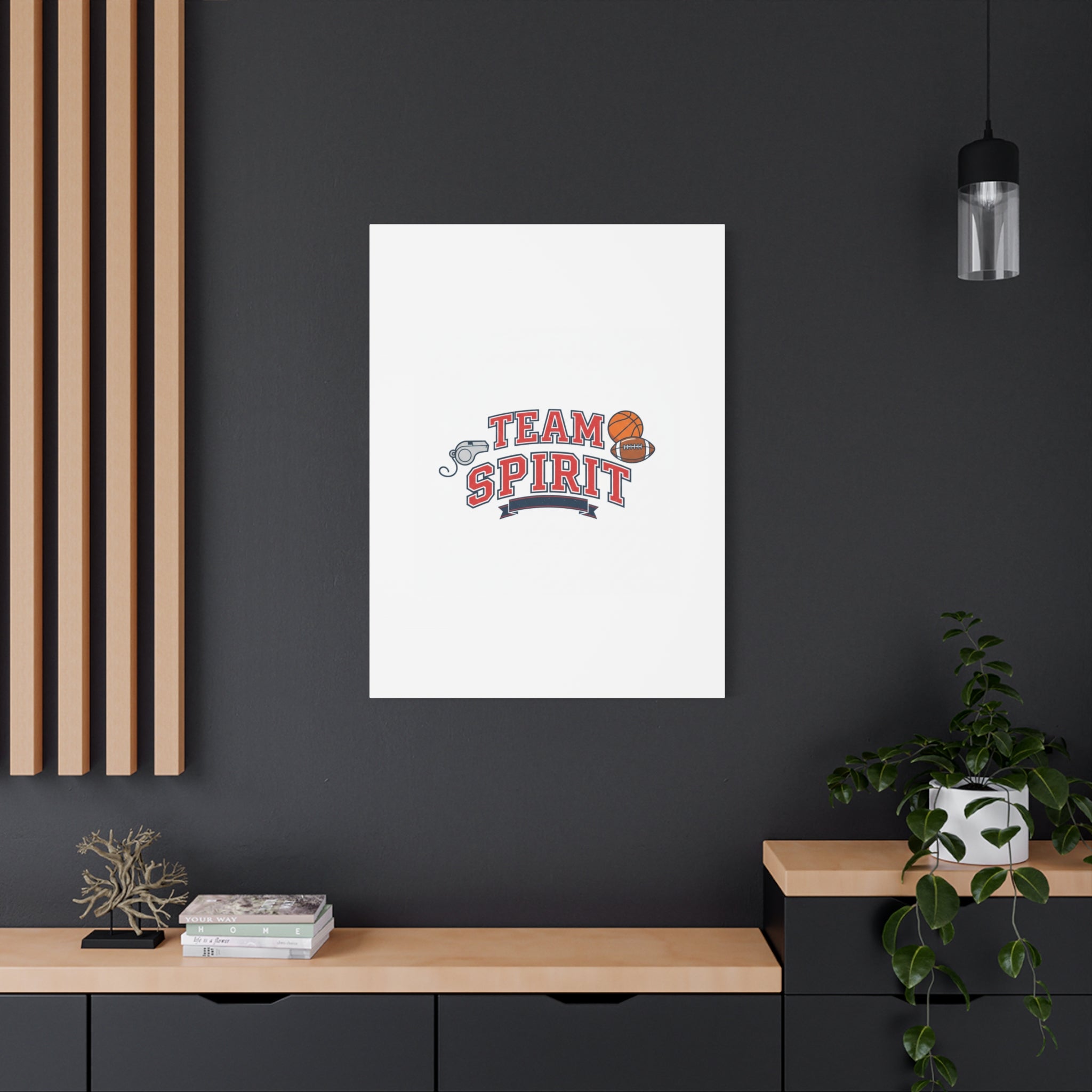 Team Spirit varsity crest Canvas