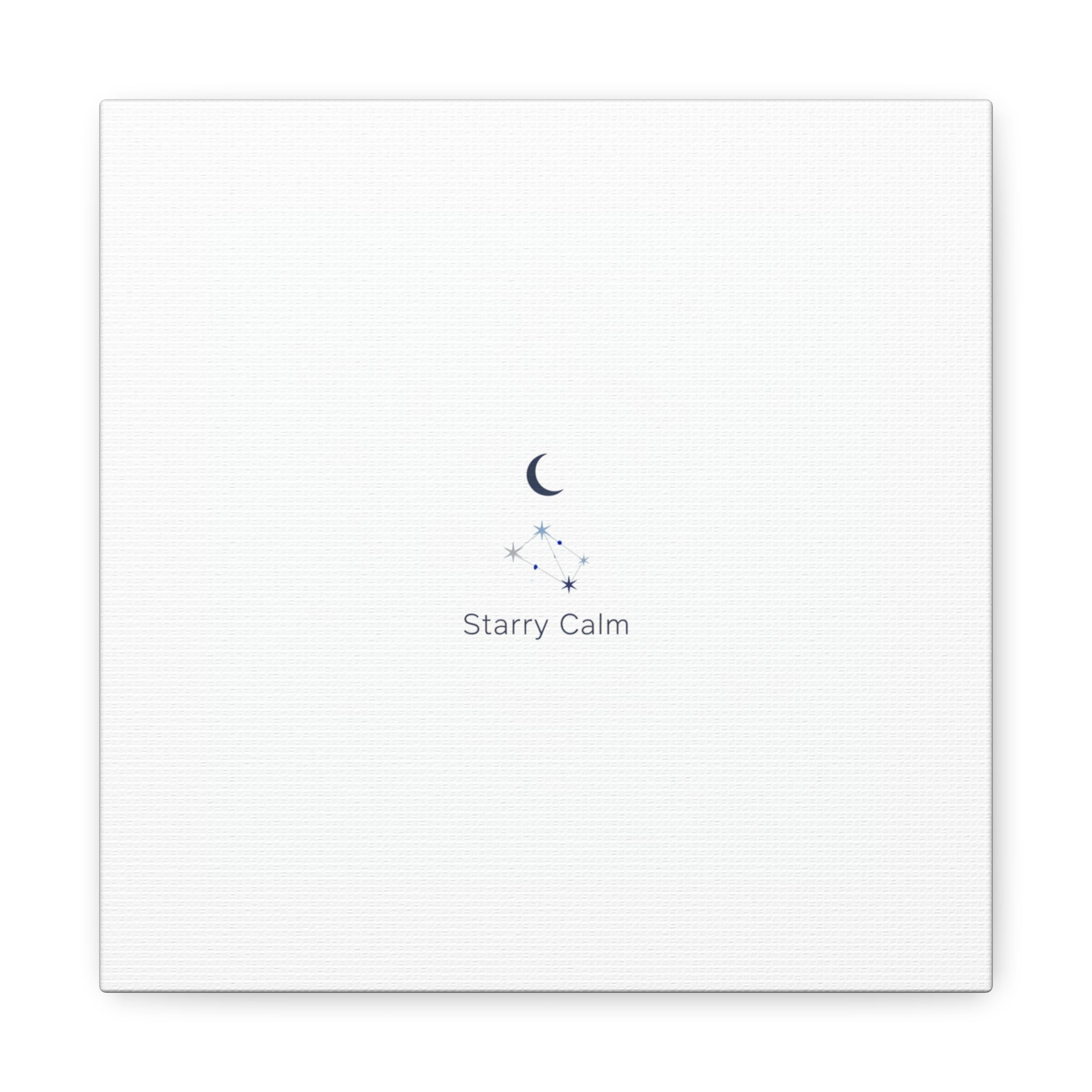 Starry Calm Moon & Constellation Canvas, minimal astrology art print