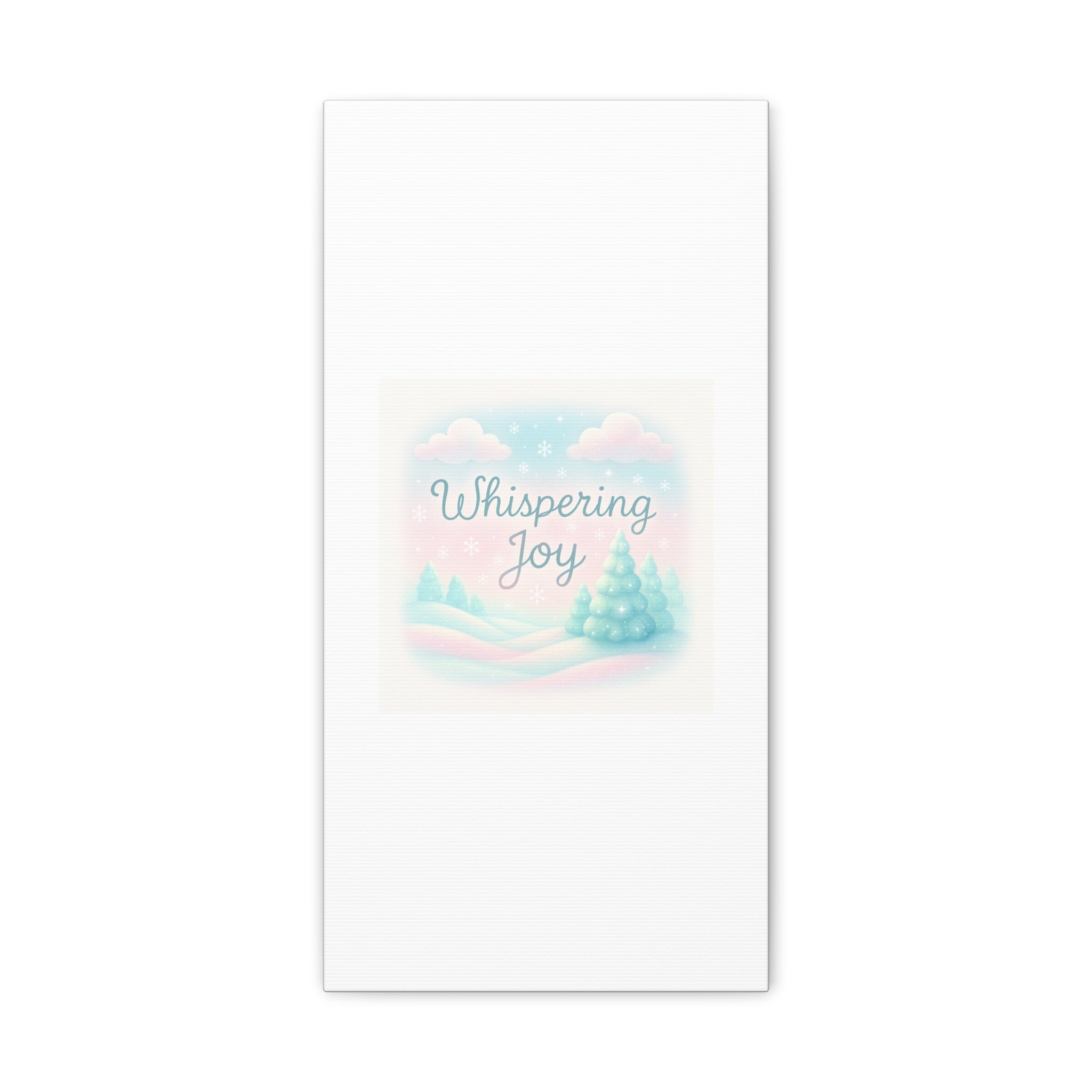 Canvas Wall Art — "Whispering Joy" Pastel Winter Landscape