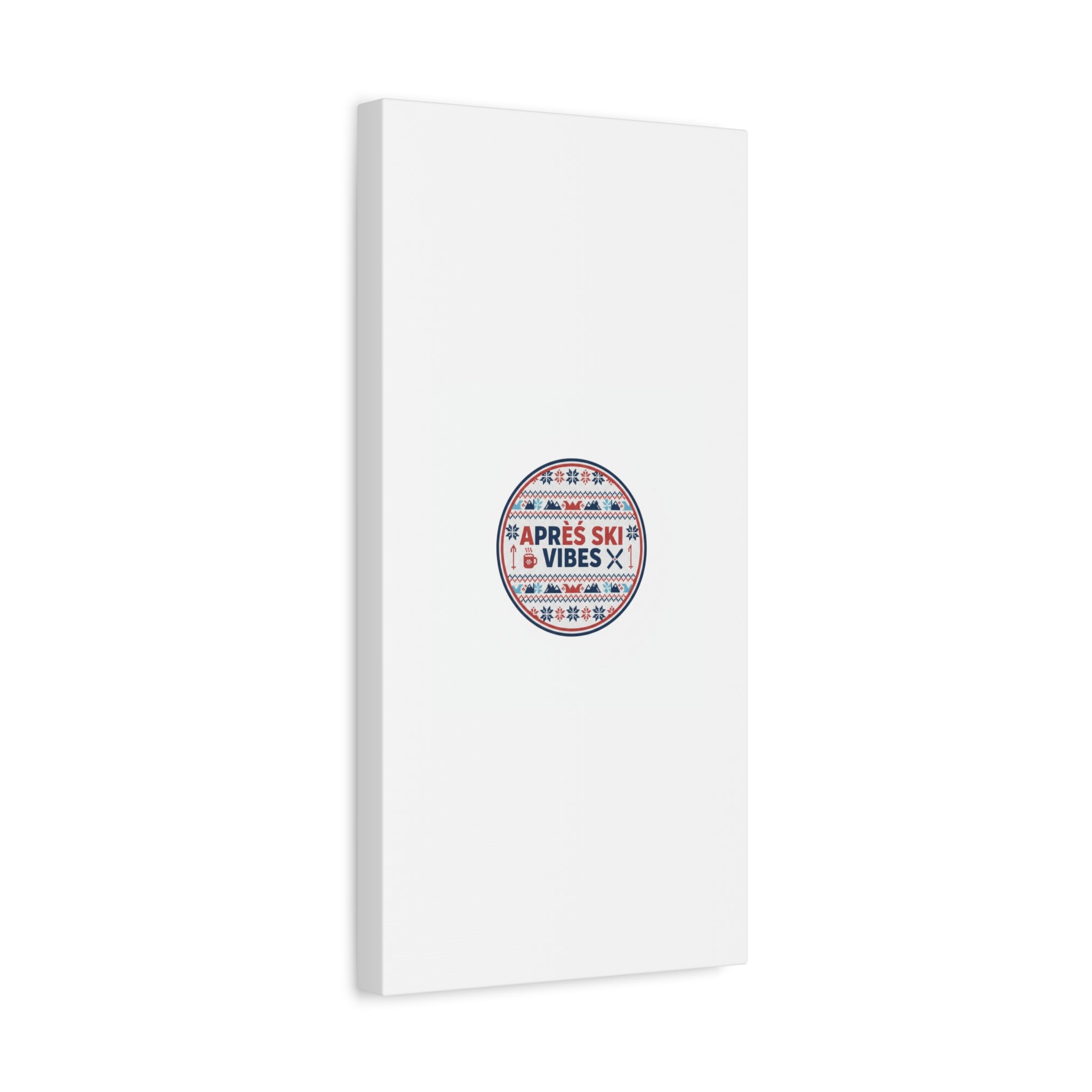 Après Ski Vibes Canvas, Fair Isle Ski Lodge Wall Art | Mountain Chalet Decor