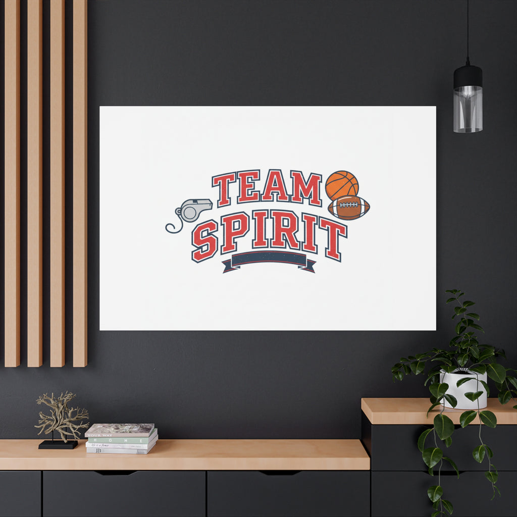 Team Spirit varsity crest Canvas