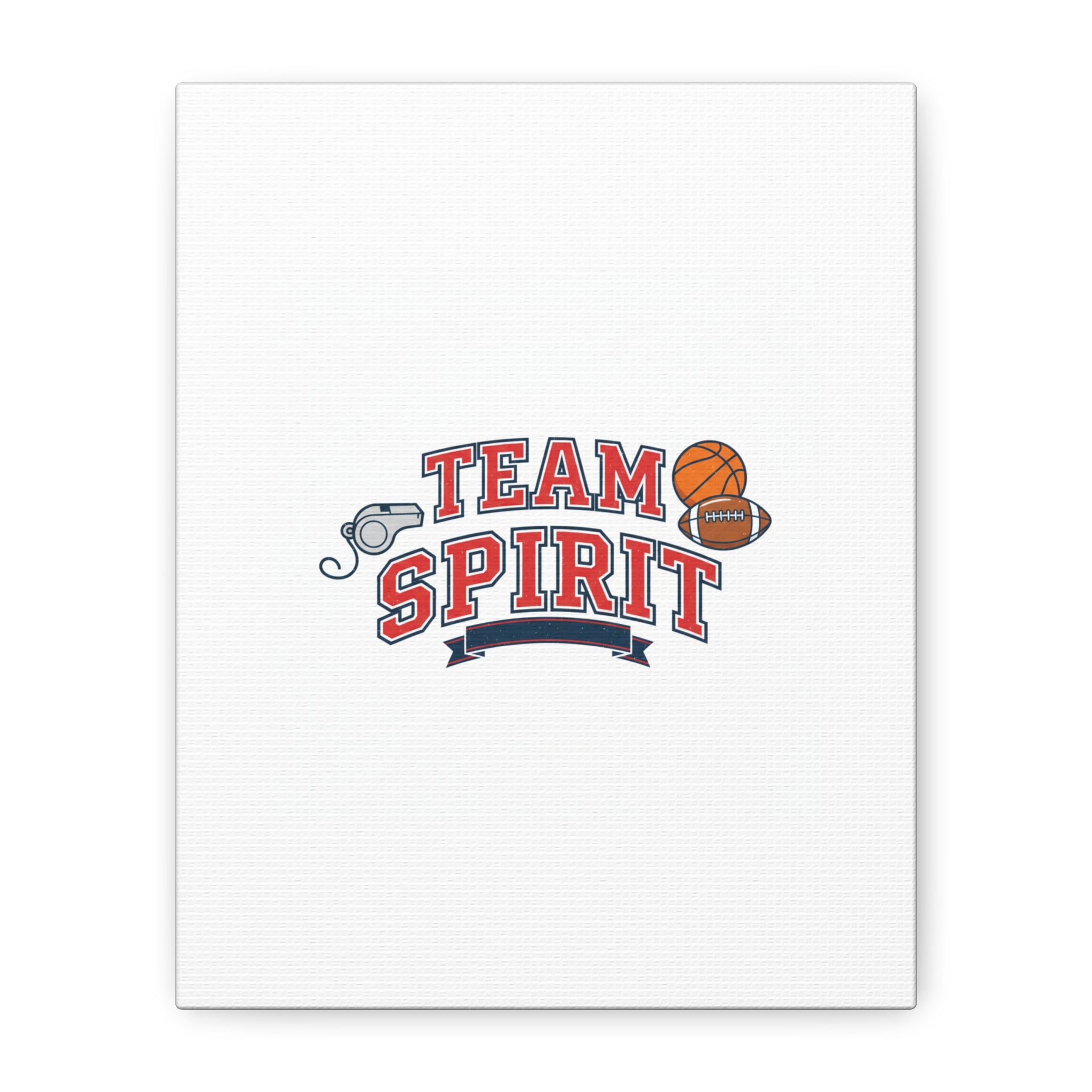 Team Spirit varsity crest Canvas