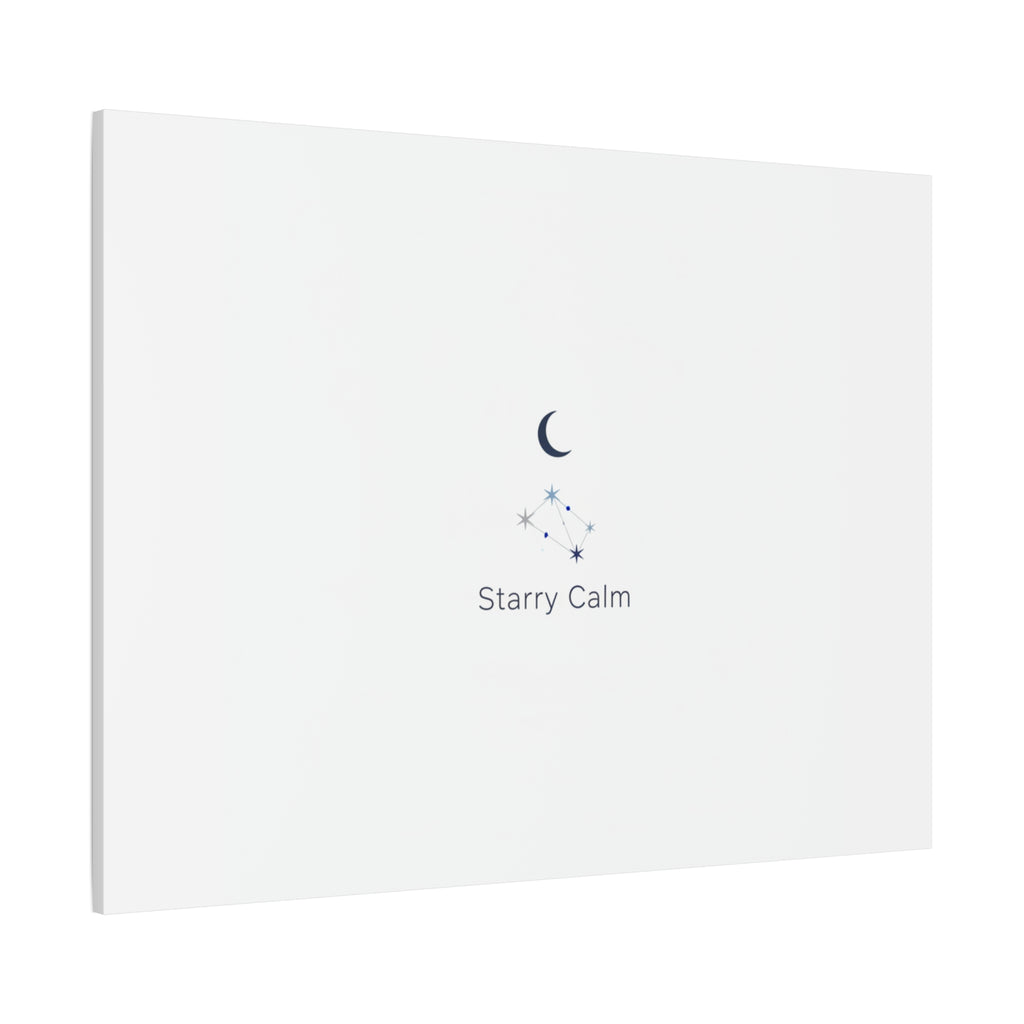 Starry Calm Moon & Constellation Canvas, minimal astrology art print