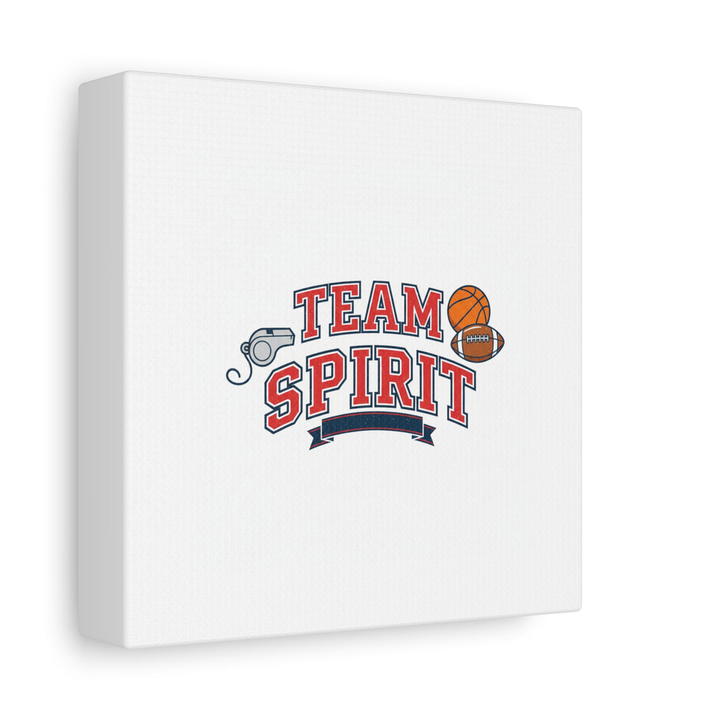 Team Spirit varsity crest Canvas