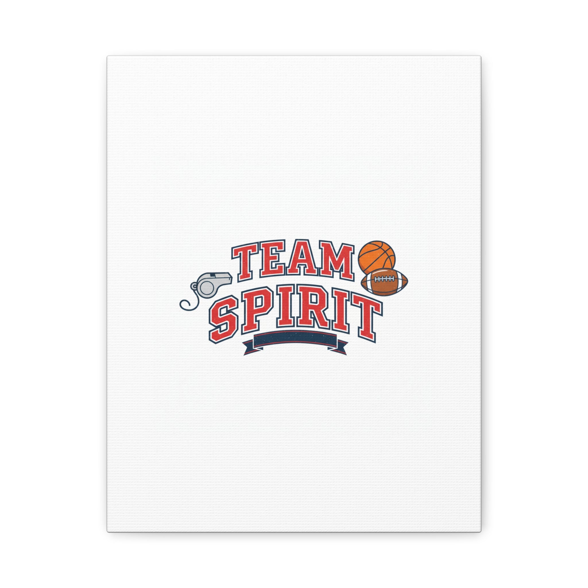 Team Spirit varsity crest Canvas