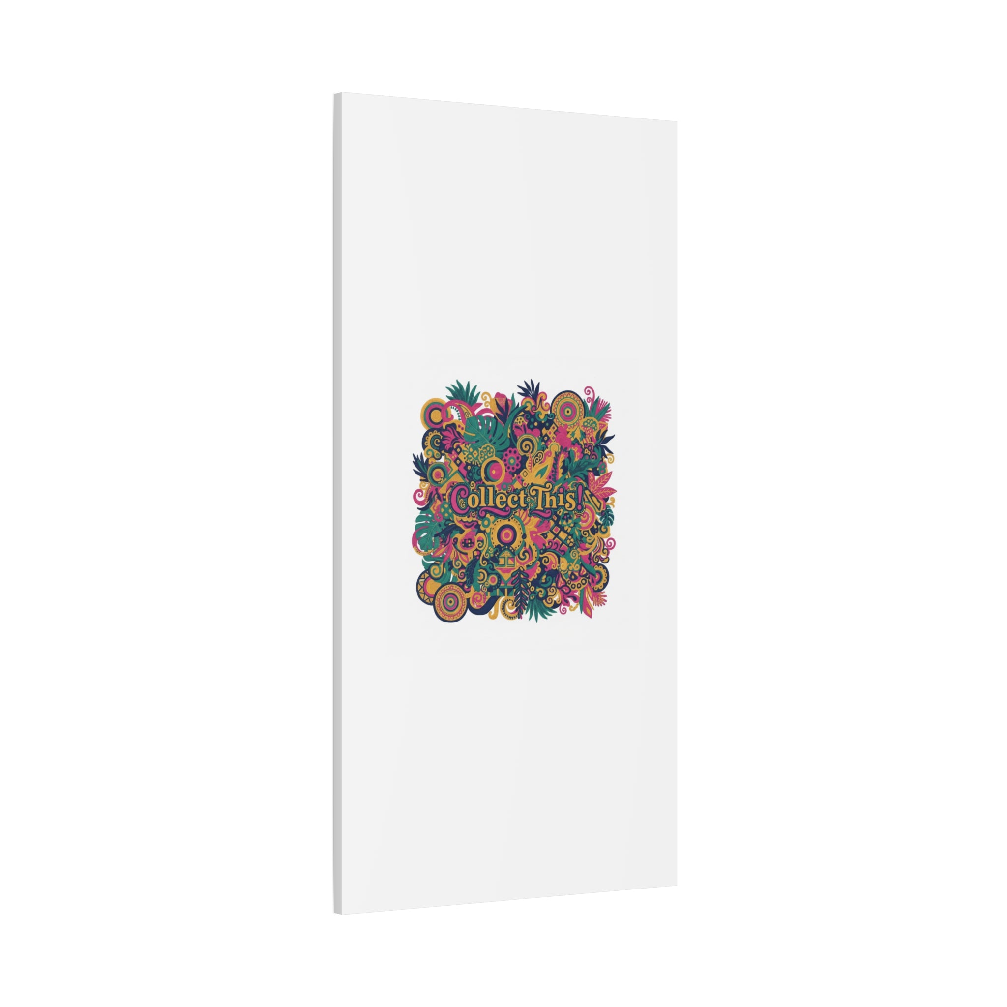 Collect This! Maximalist Floral Collage Canvas | Bold Boho Pattern, Colorful Ornament