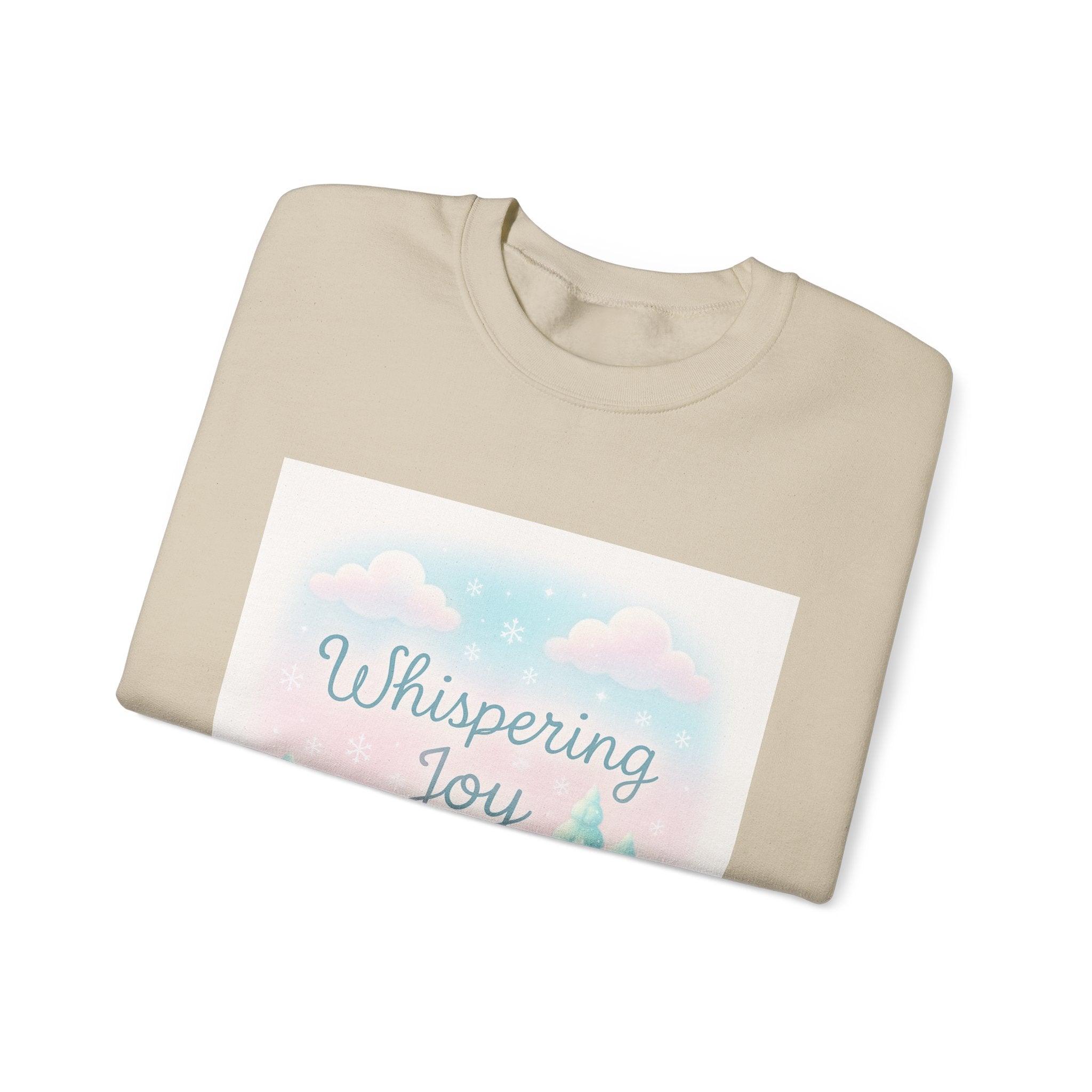 Crewneck Sweatshirt — Whispering Joy Pastel Winter Scene
